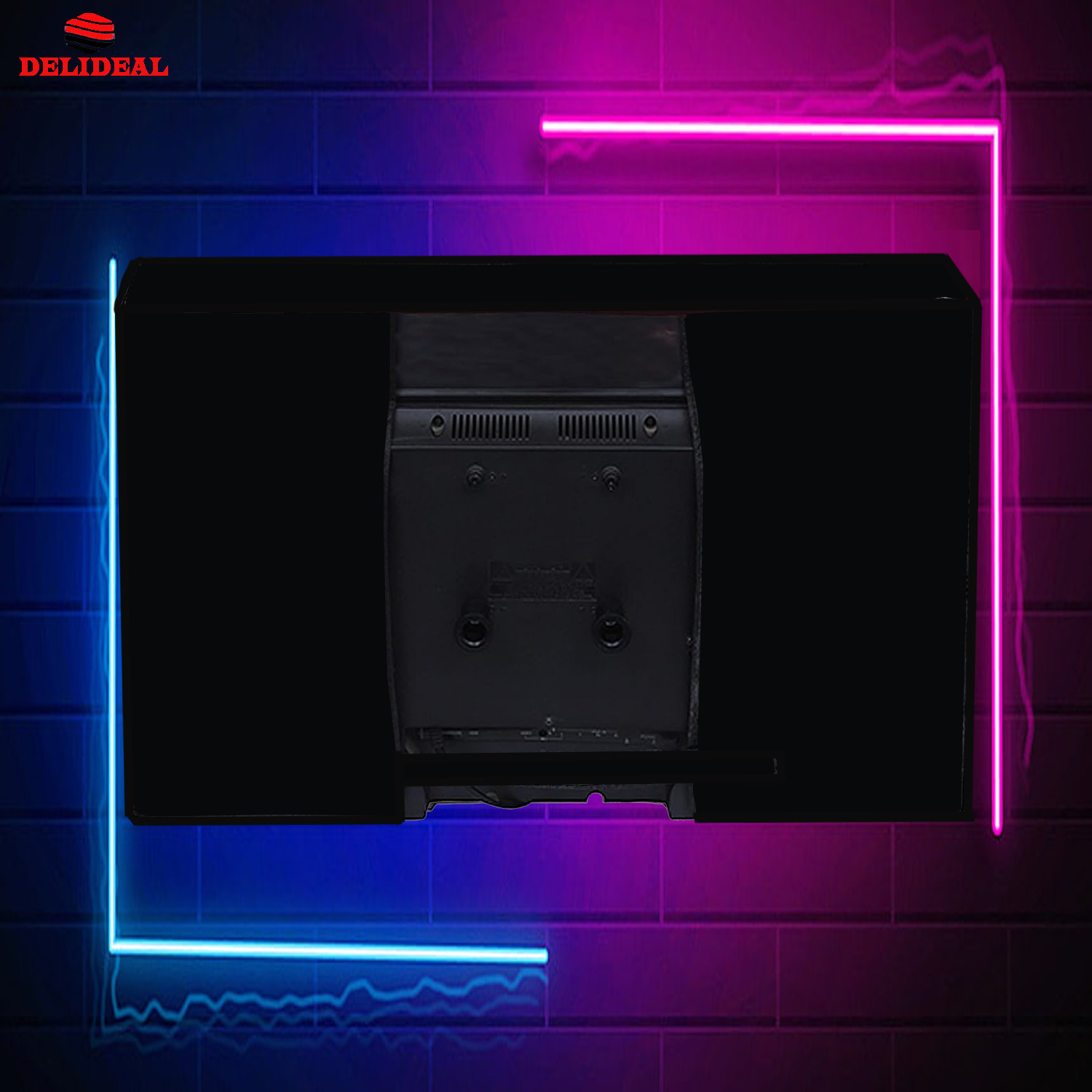 Image of Delideal Padded Cover, Dust Cover, etc. for 49 inch Computer Monitor, TV, LCD Monitor, etc. - ledBlack3149IN