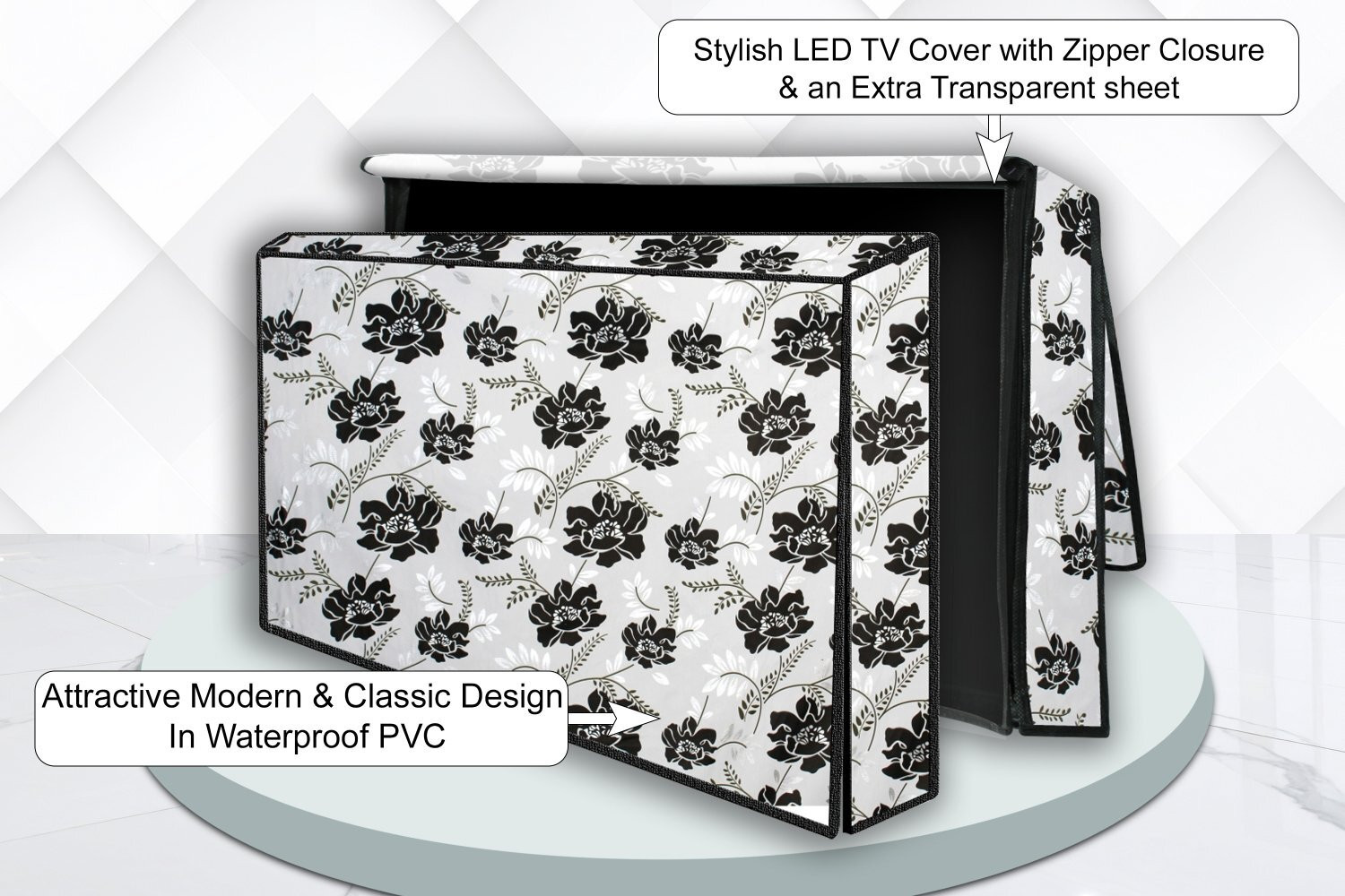 Image of The Furnishing Tree 32 inch LED TV Cover for 32 inch LED /LCD Cover - P106 LED32IN (Grey)