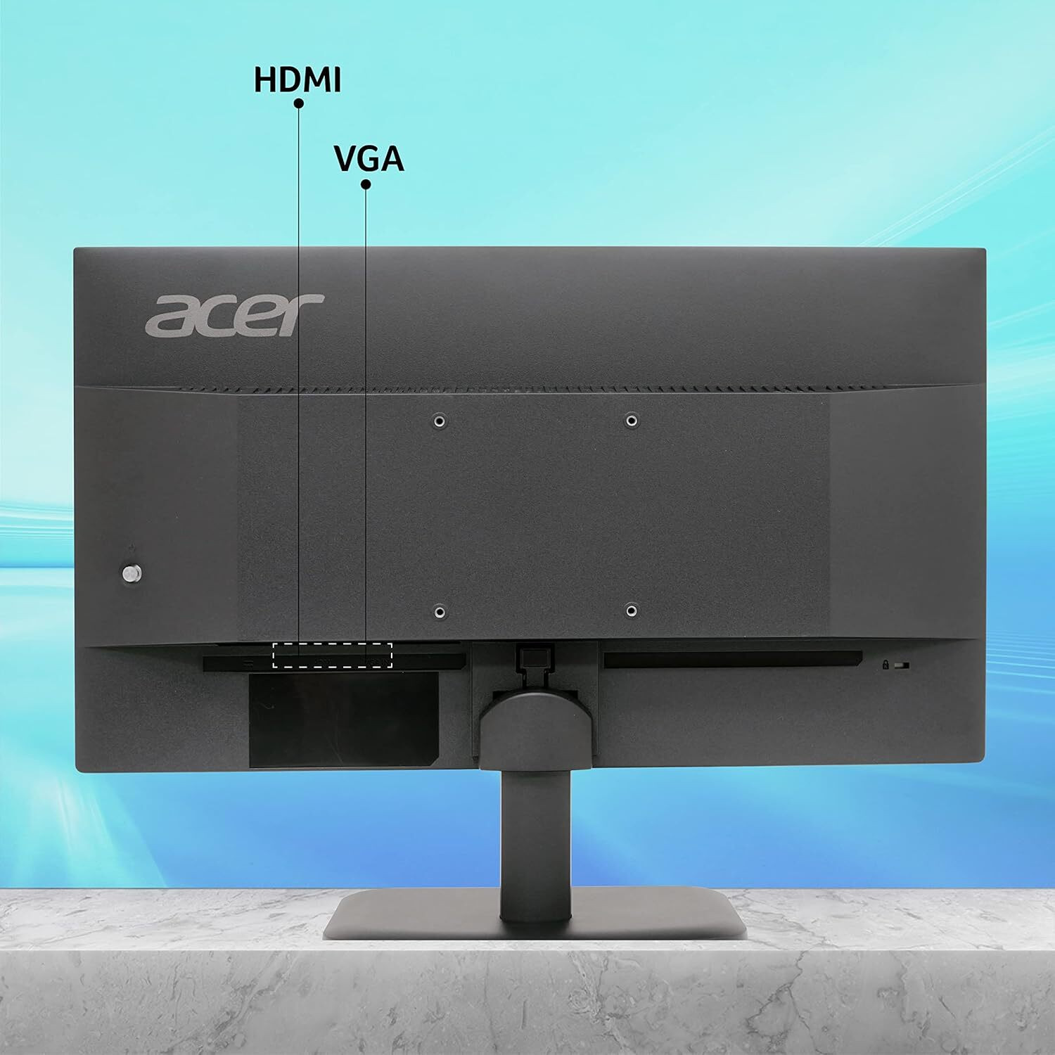 Image of Acer ZeroFrame Design, Ergonomic Stand, Acer Vision Care, Flicker Free Monitor 54.61 cm (22 inch) Full HD LED Backlit IPS Panel Monitor (EK220Q Ebi)
