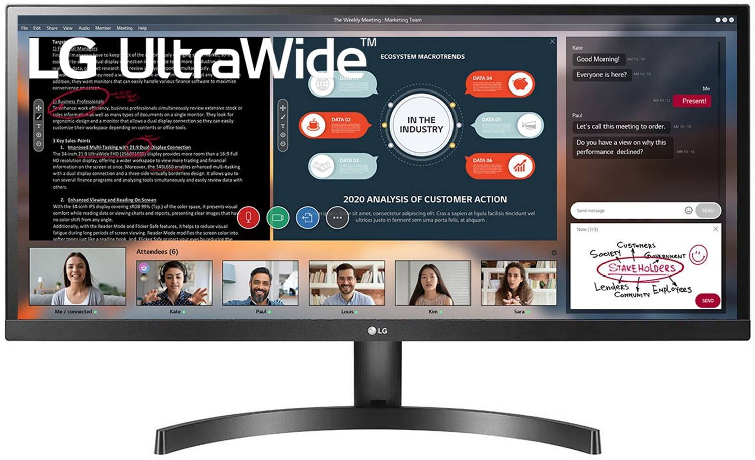 LG 73.66 cm (29 inch) WFHD LED Backlit IPS Panel with HDR 10