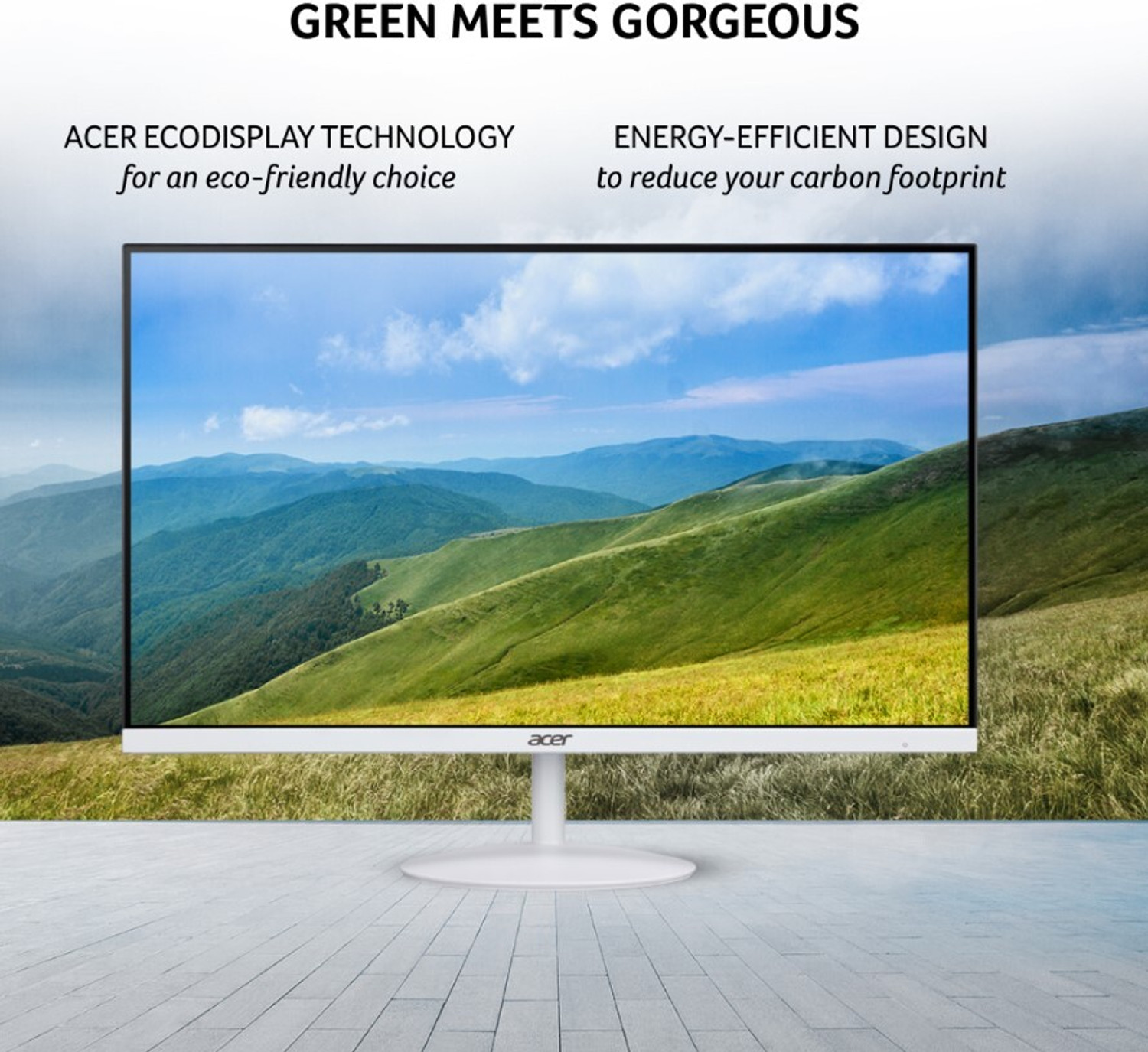 Image of Acer SA272 P1 68.58 cm (27 inch) Full HD LED Backlit IPS Panel with Zero Frame, 1xHDMI 1xVGA, Stereo Speakers, Eco Display, Eye Care Monitor (SA272)