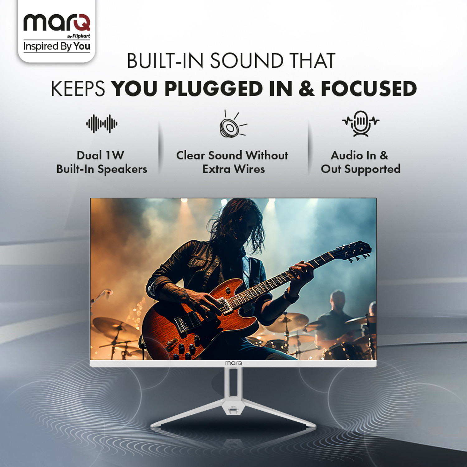 Image of MarQ by Flipkart 81.28 cm (32 inch) Full HD LED Backlit IPS Panel Monitor (32FHDMIQNN53B)