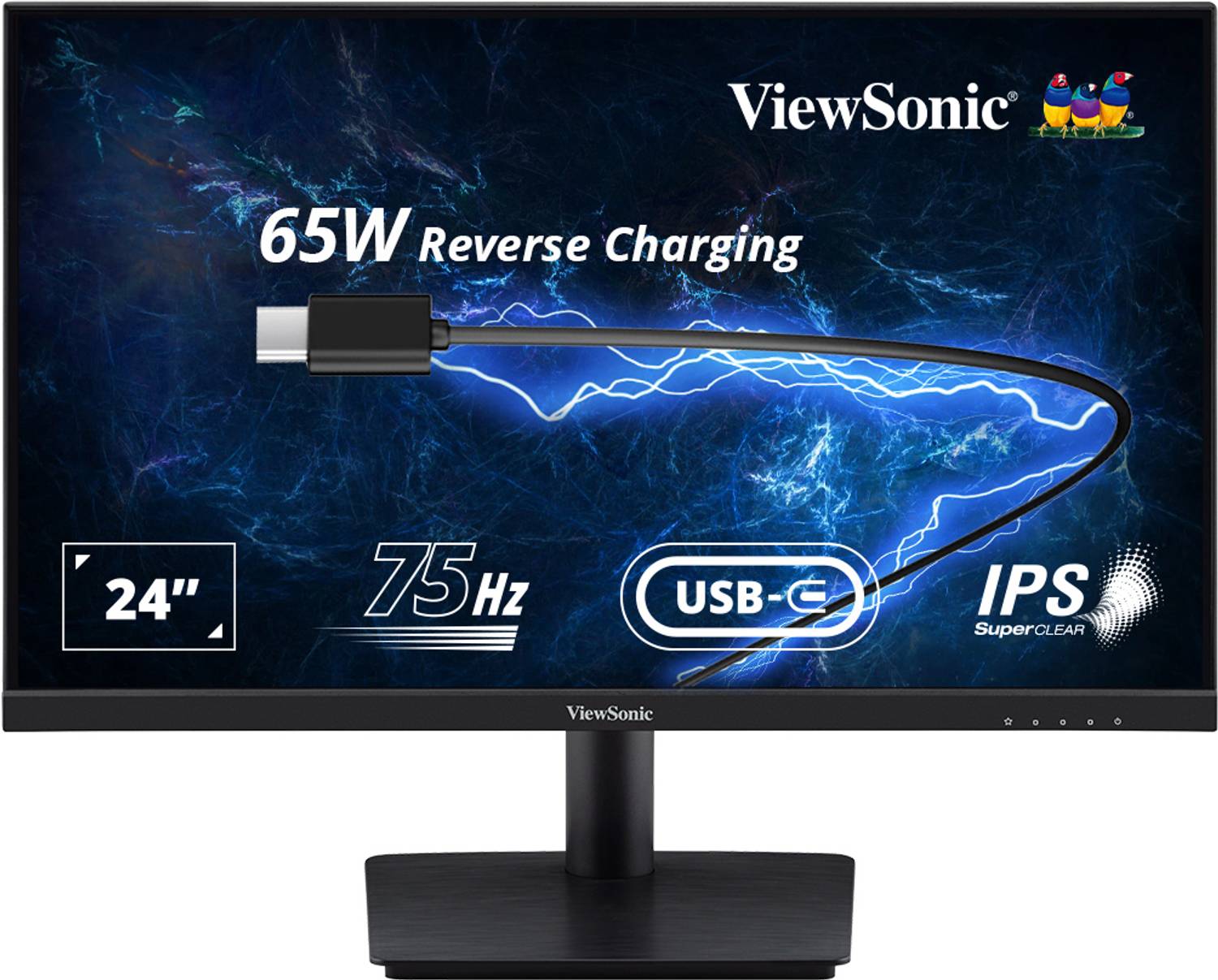 ViewSonic 60.96 cm (24 inch) Full HD IPS Panel Monitor (VA2409-MHU