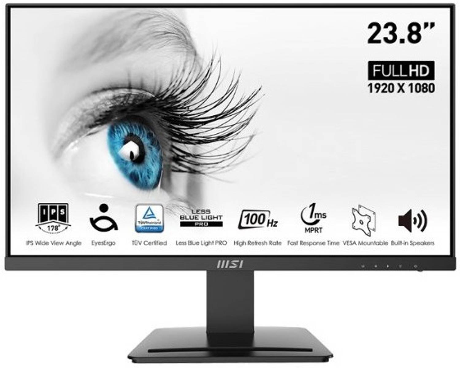 MSI 60.45 cm (24 inch) Full HD IPS Panel Monitor (PRO MP243X