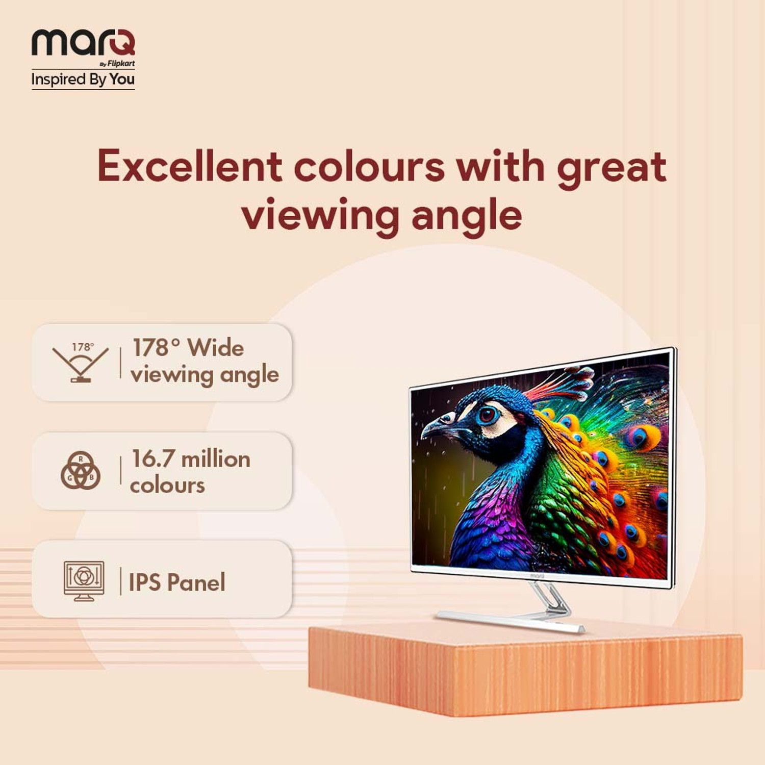 Image of MarQ by Flipkart 81.28 cm (32 inch) Full HD LED Backlit IPS Panel Monitor (32FHDMMQNN2B)