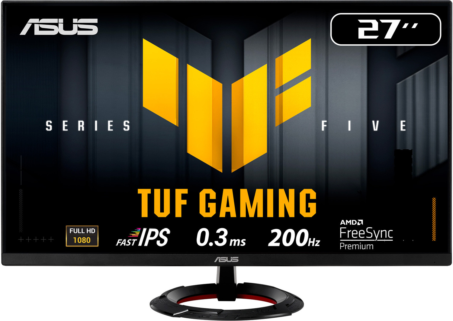 Image of ASUS TUF 68.58 cm (27 inch) Full HD LED Backlit IPS Panel Gaming Monitor (TUF Gaming VG279Q5R Monitor 27 Full HD(1920x1080) 200Hz, Fast IPS, 0.3ms)