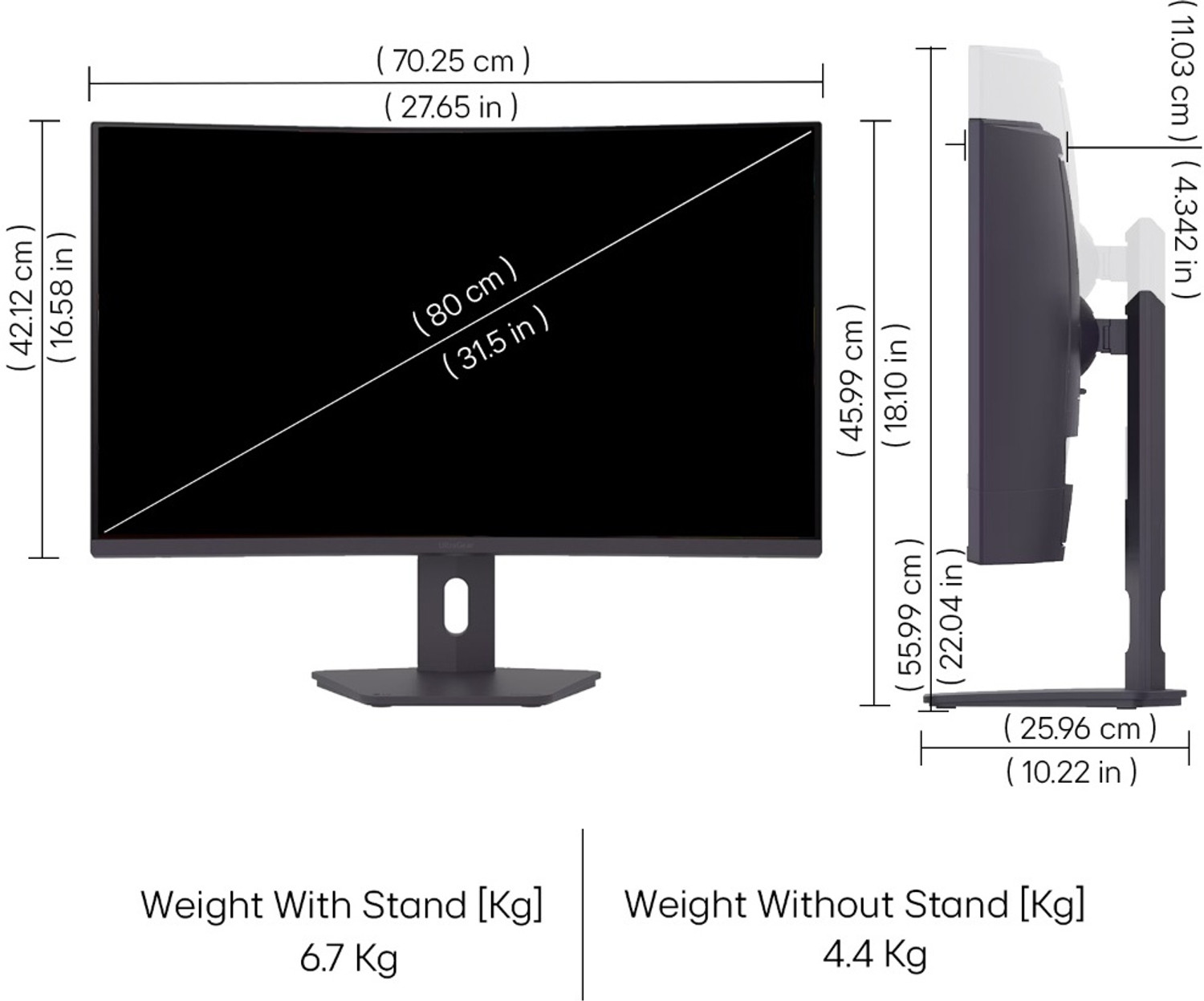 Image of LG UltraGear series 80.0 cm (32 inch) Curved Quad HD LED Backlit VA Panel Gaming Monitor (32G600A-BN.CTRDMJ)
