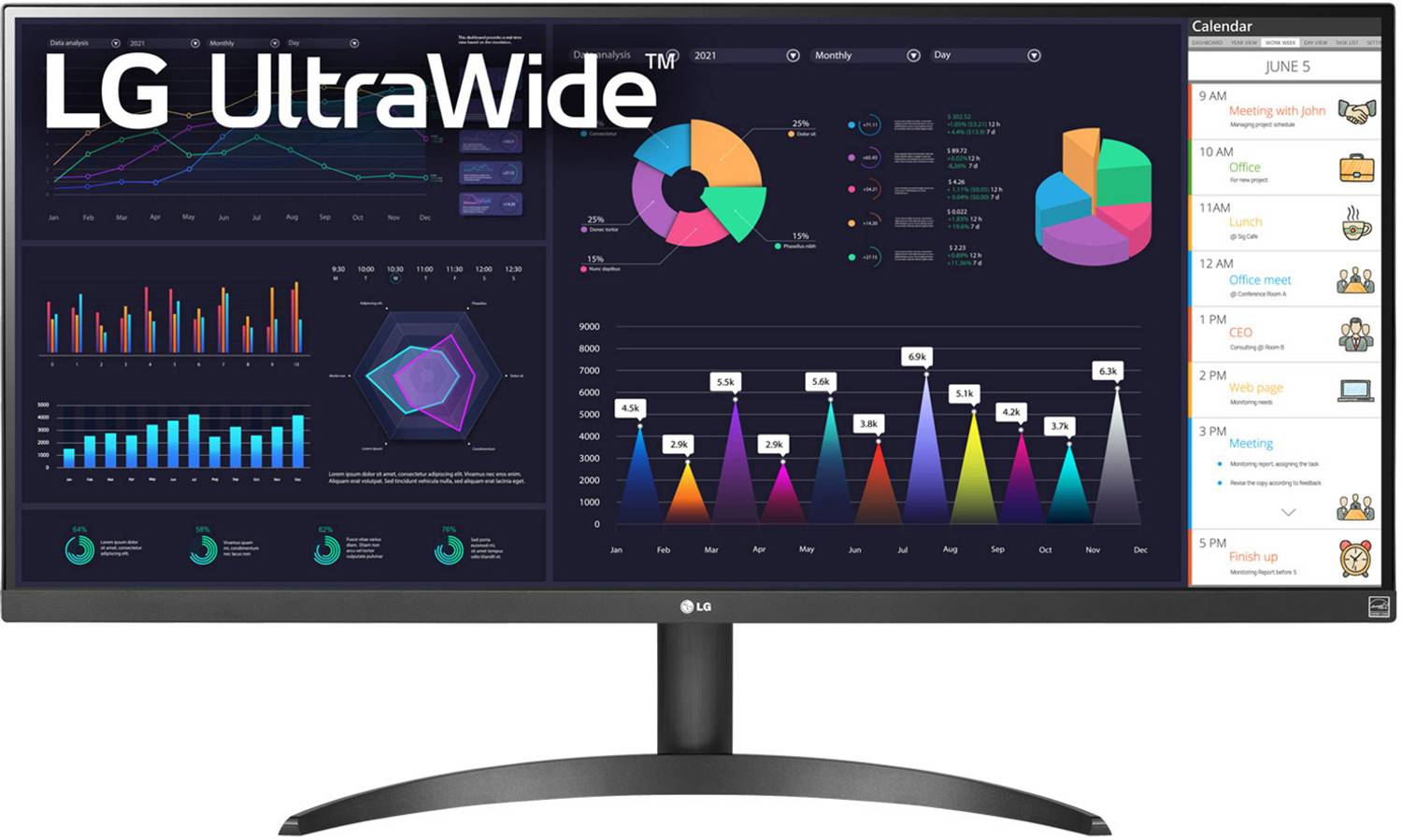 LG ULTRAWIDE 86.36 cm (34 inch) Full HD LED Backlit IPS Panel with