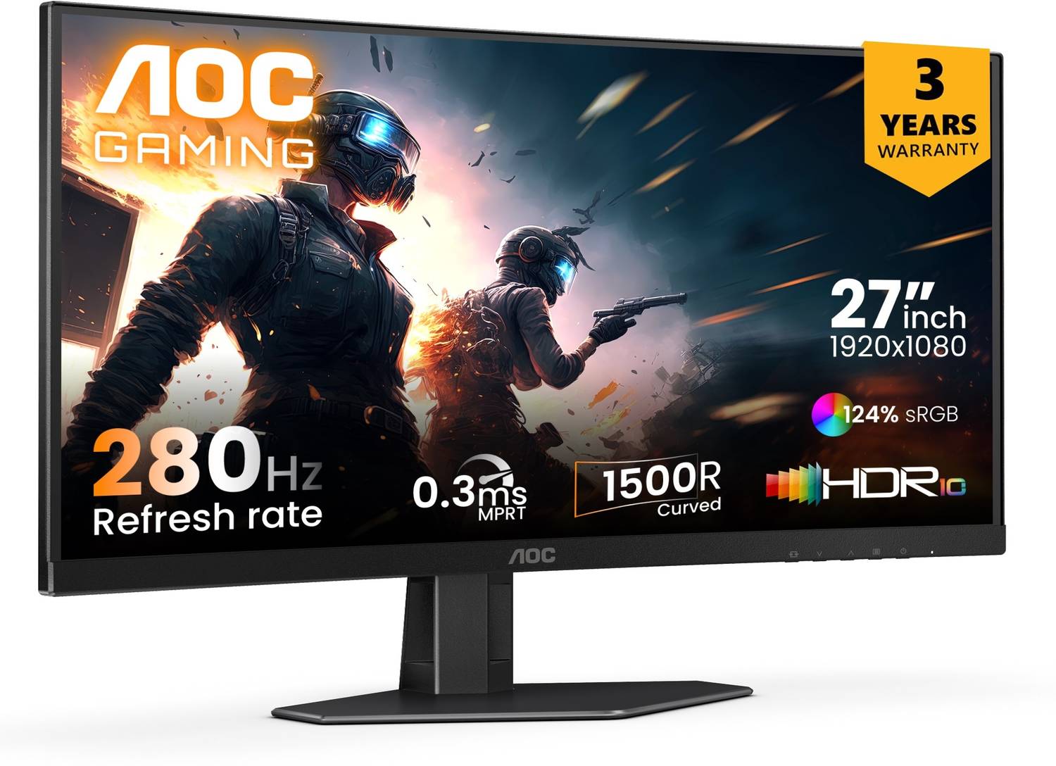 AOC 68.58 cm (27 inch) Curved Full HD LED Backlit VA Panel with