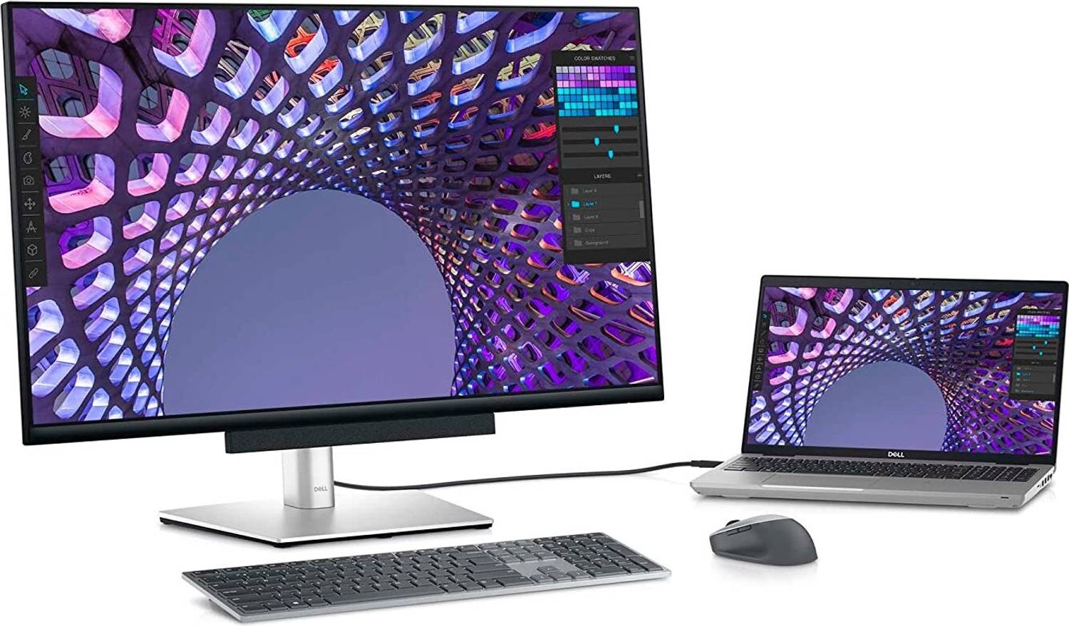 DELL P3223QE 80.77 cm (32 inch) 4K Ultra HD LED Backlit IPS Panel