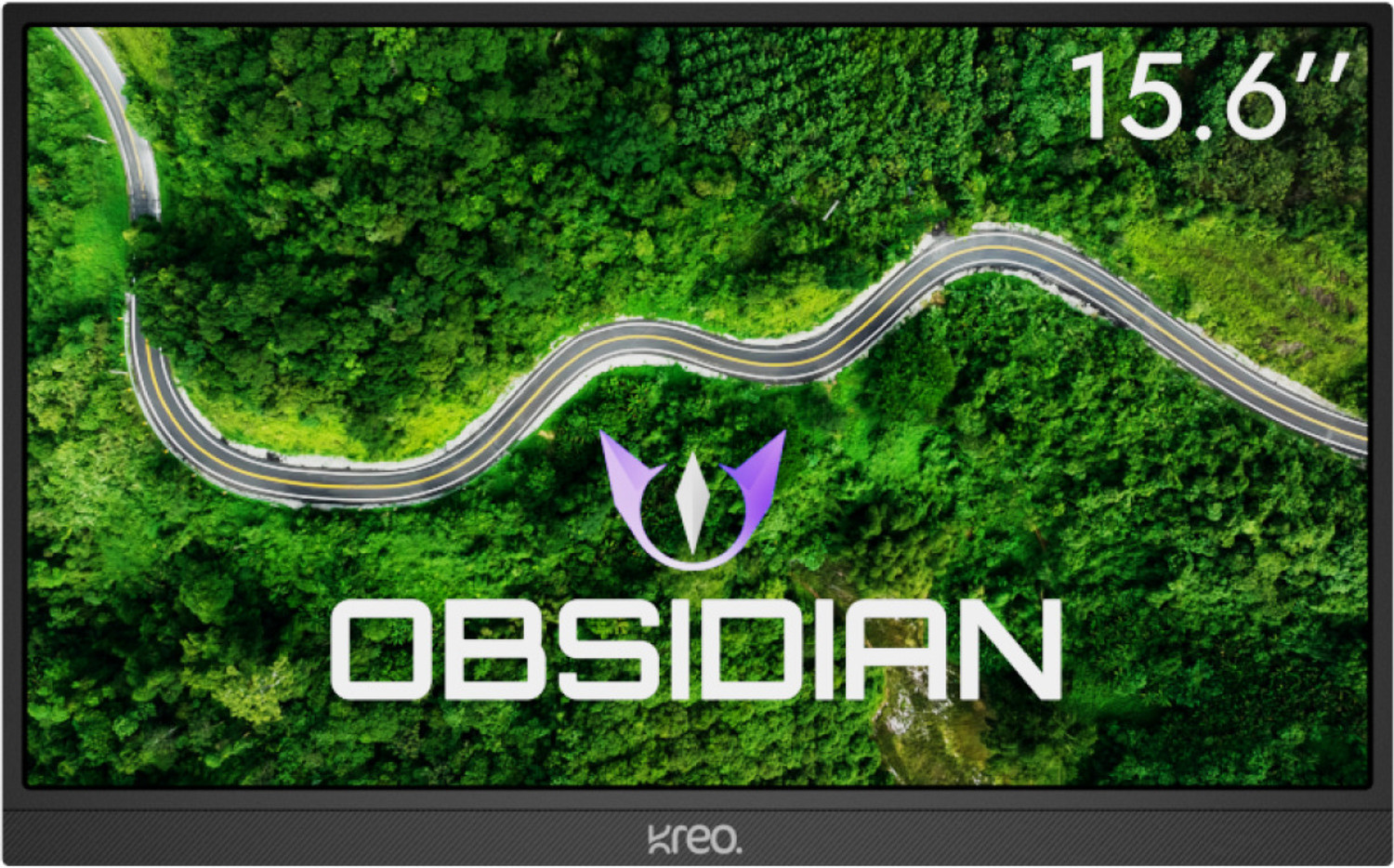 Image of Kreo 39.62 cm (16 inch) Full HD IPS Panel Monitor (Obsidian 15I60F 15.6 inch Portable Monitor, 1080p FHD IPS, 60Hz, Type C)