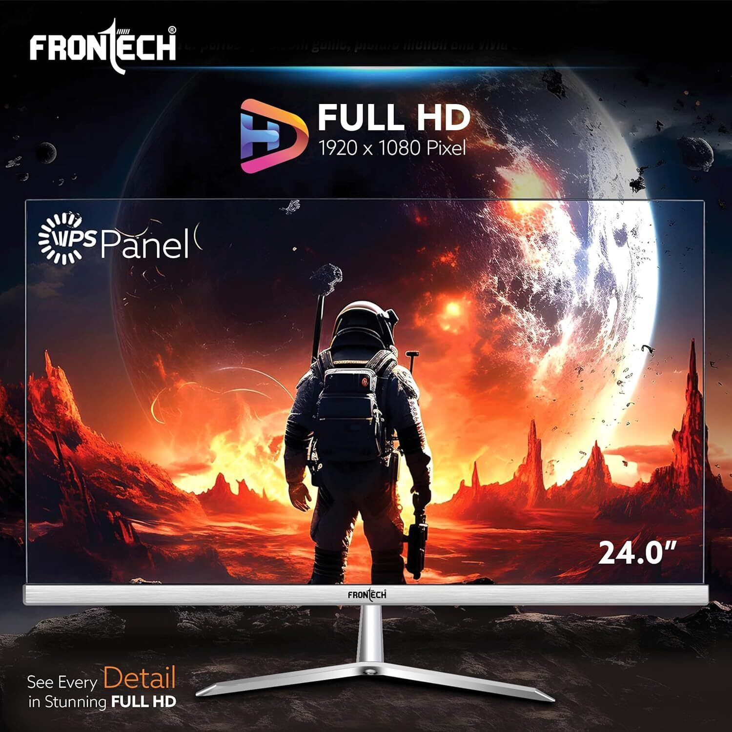 Image of Frontech 60.96 cm (24 inch) Full HD LED Backlit IPS Panel Monitor (MON-0089)