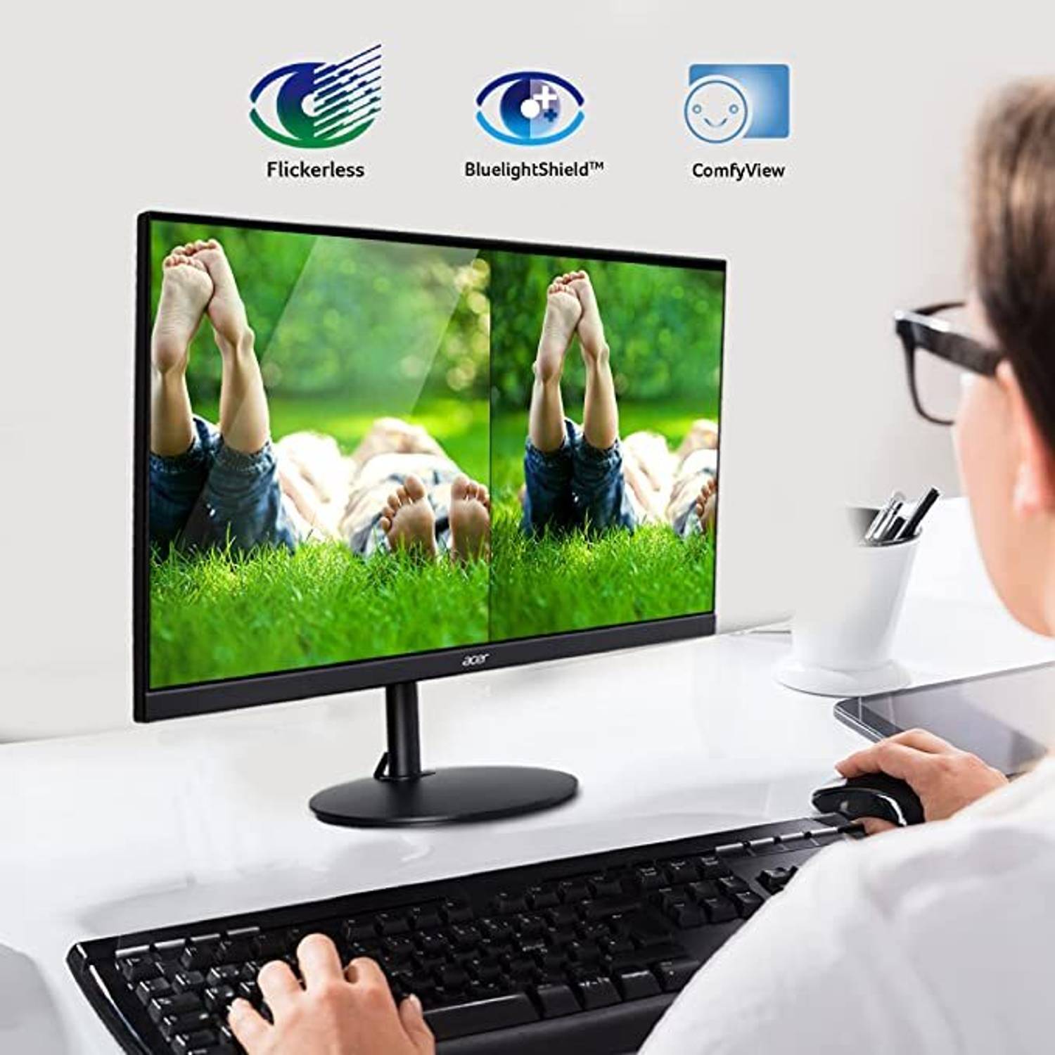 Acer 68.58 cm (27 inch) Full HD IPS Panel with VGA, HDMI, Comfy