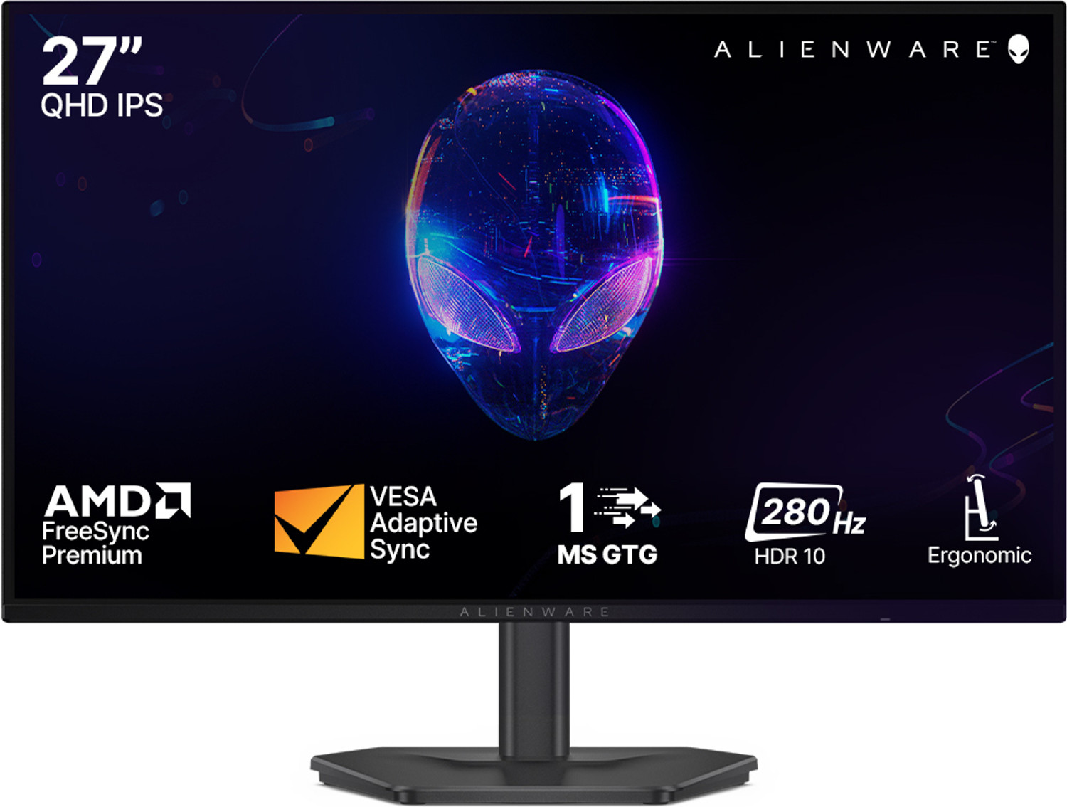 Image of DELL AW Series 68.58 cm (27 inch) Quad HD IPS Panel Gaming Monitor (AW2726DL)