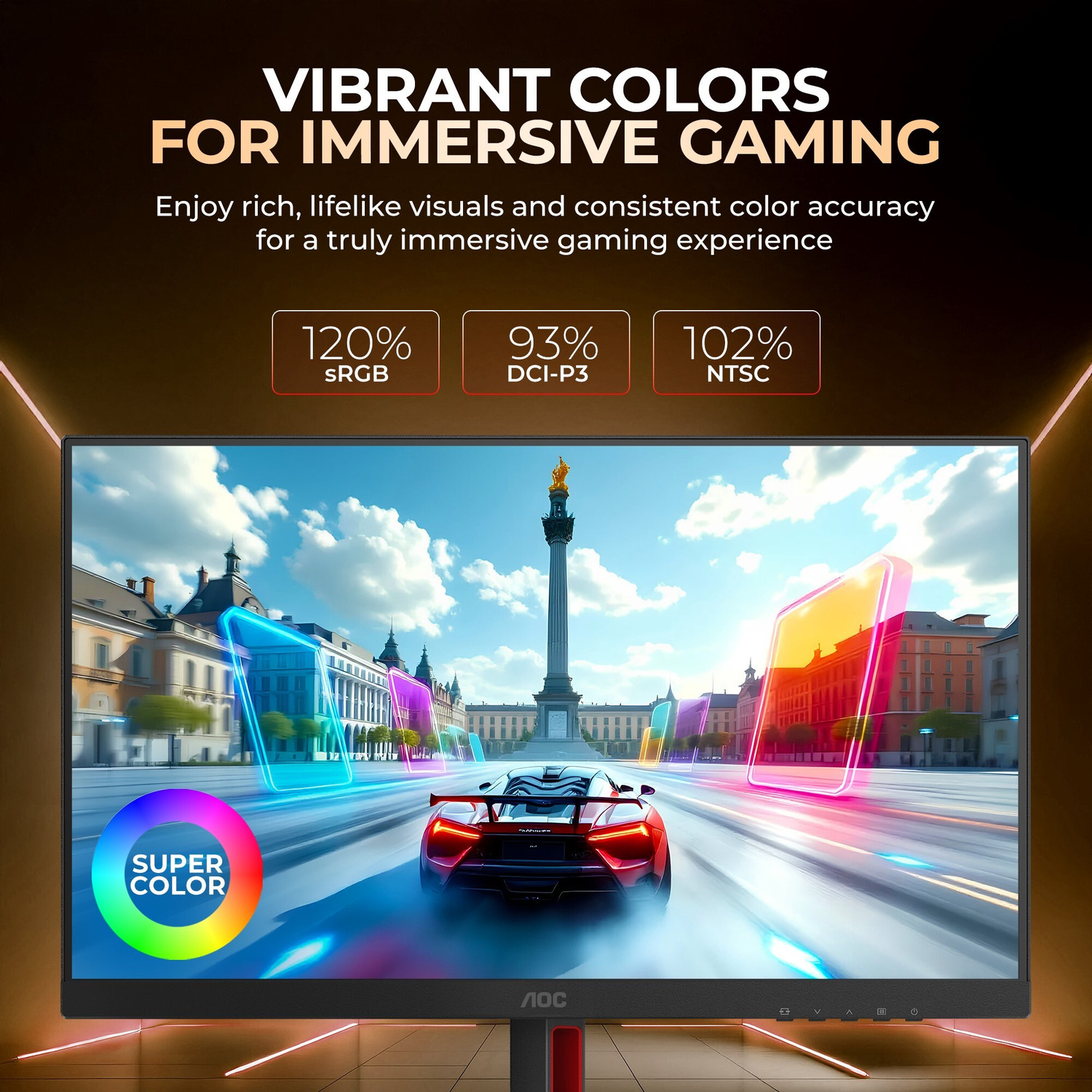 Image of AOC 68.58 cm (27 inch) Quad HD IPS Panel Gaming Monitor (Q27G4F)