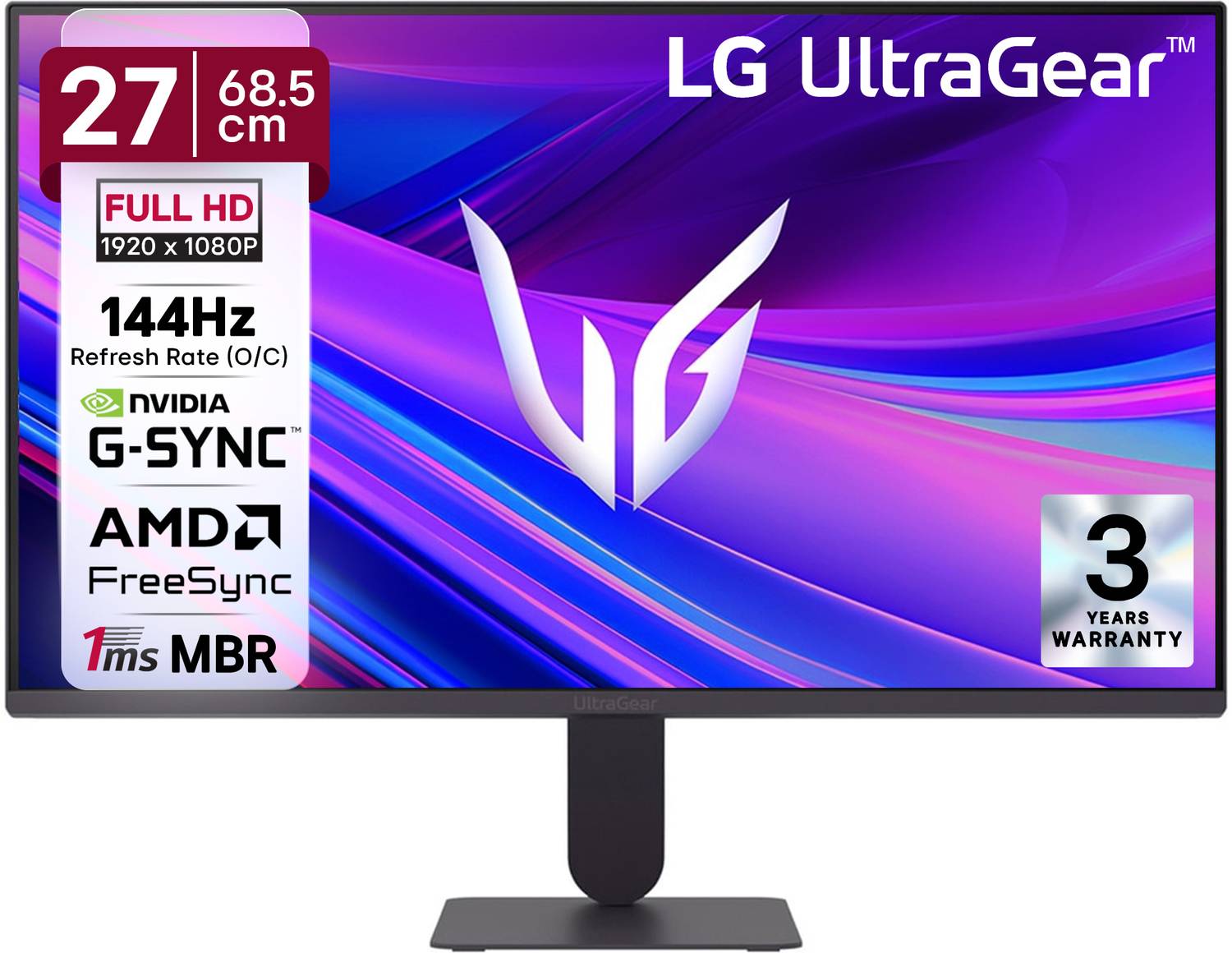 LG UltraGear 68.58 cm (27 inch) Full HD IPS Panel 27-inch FHD (19