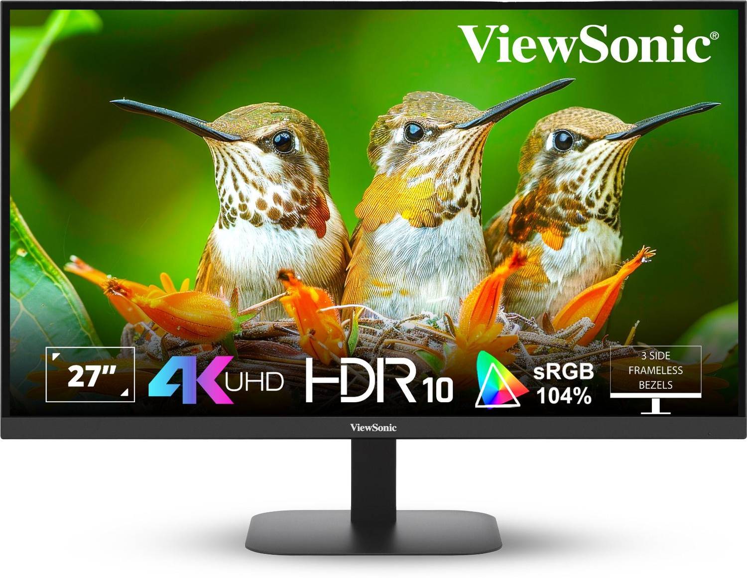 ViewSonic 68.58 cm (27 inch) 4K Ultra HD LED Backlit IPS Panel Mo