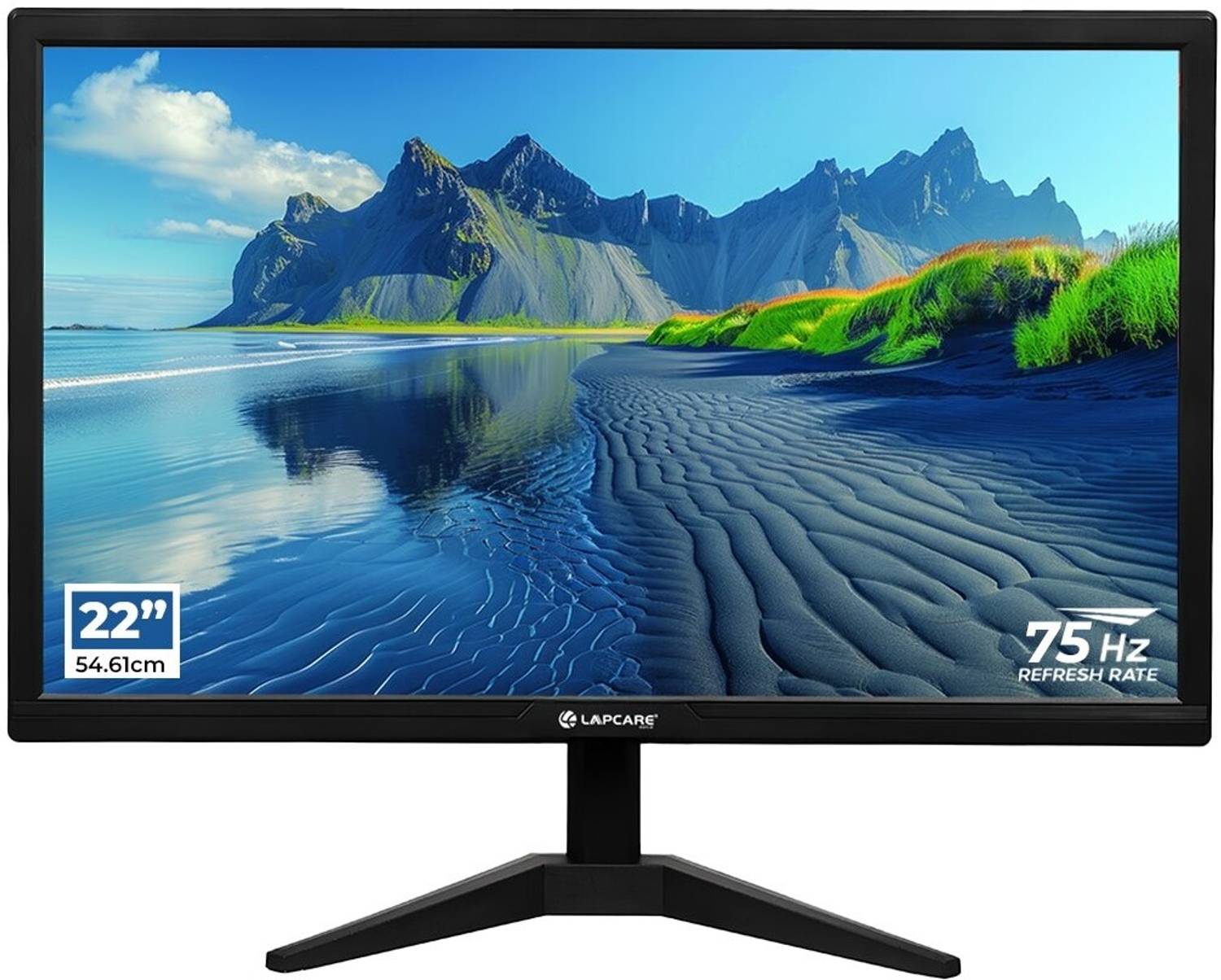 LAPCARE 55.88 cm (22 inch) Full HD VA Panel Monitor (ZOOY 22-Inch