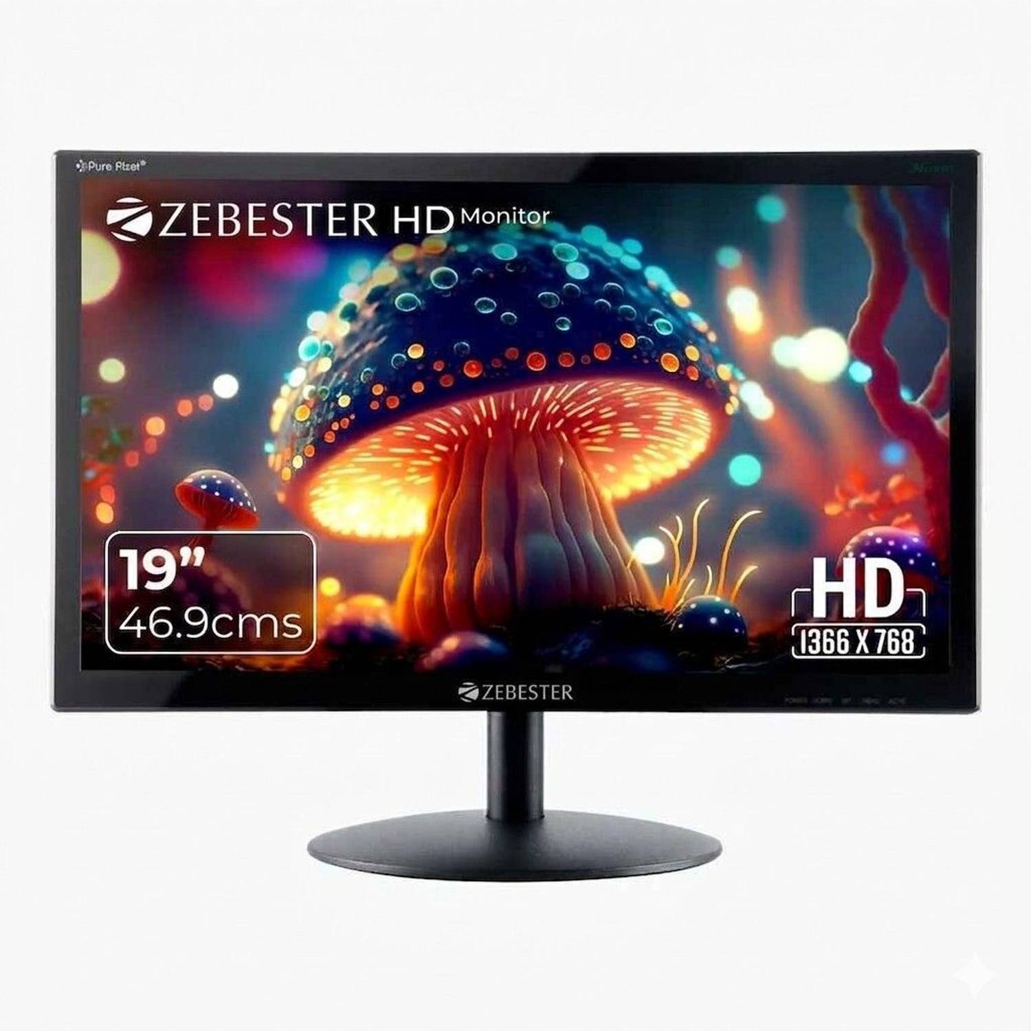 ZEBRONICS ZEBESTER V19HD/E19HD SERIES MONITOR 46.99 cm (19 inch) HD LED Backlit VA Panel Monitor (ZEB-Z-E19HD LED)