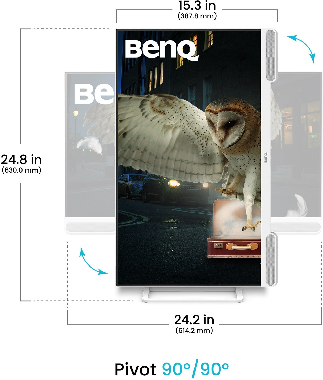 Image of BenQ EW2790U 68.58 cm (27 inch) 4K Ultra HD LED Backlit IPS Panel with 95% P3, AI Contrast, 5WX2 treVolo Speakers, USB Type-C (65W PD), 3xHDMI, USB Hub, Ergonomic Design, Display Pilot 2, Eye-Care, Entertainment Monitor (EW2790U)