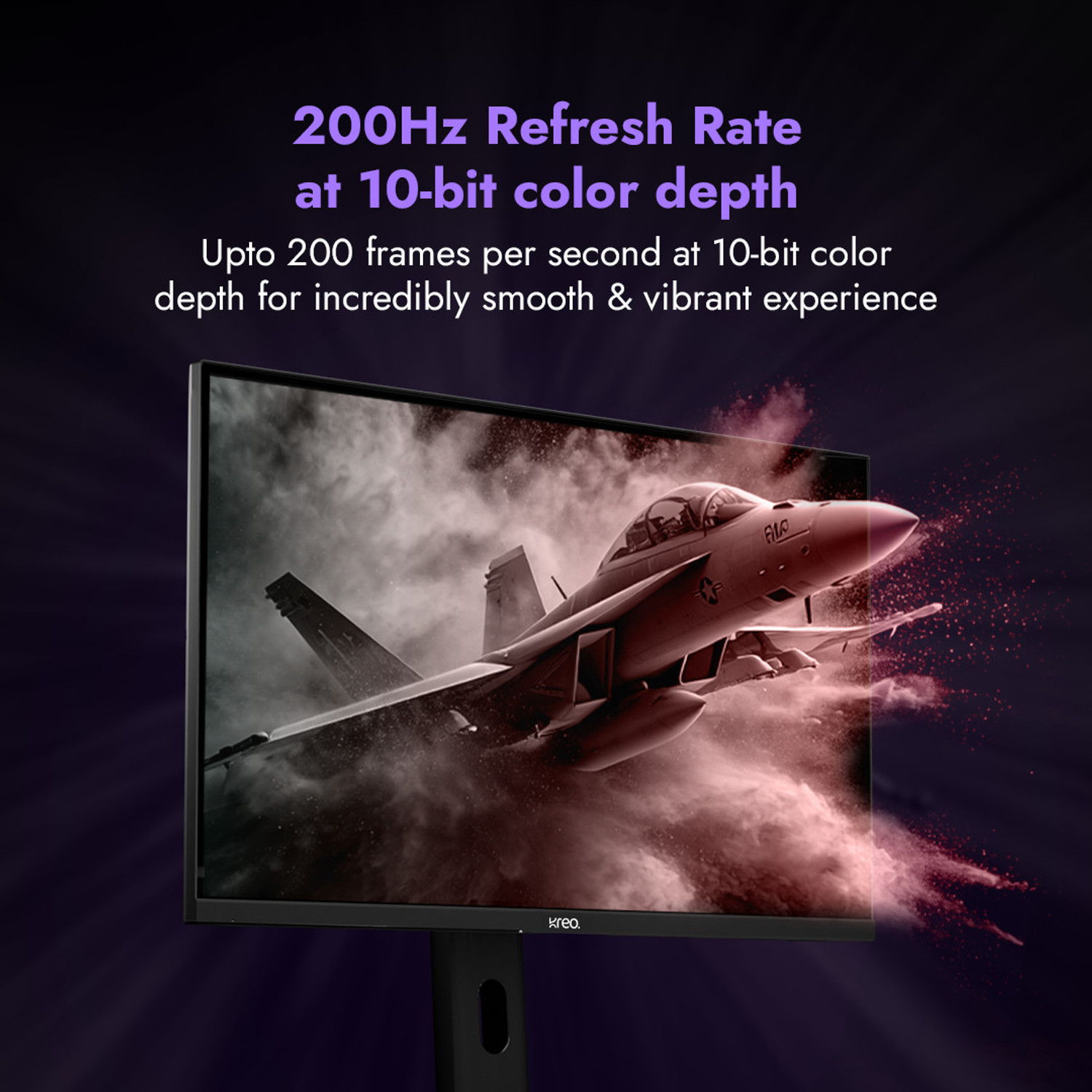 Image of Kreo Obsidian 68.58 cm (27 inch) Quad HD LED Backlit IPS Panel Gaming Monitor (Obsidian 27I200Q 27)
