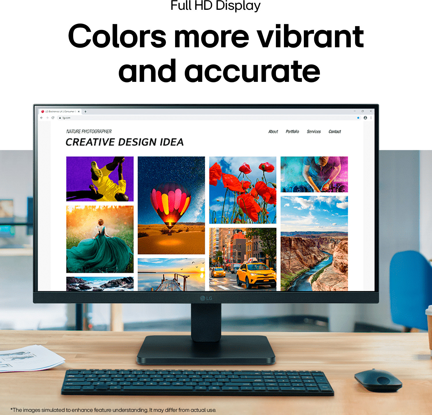 Image of LG 54.0 cm (21 inch) Full HD VA Panel with 3-Side Borderless Display,Tilt-able Stand, Black Stabilizer, OnScreen Control, Ergo Design Monitor (22MR410-BB.CTRRMV)