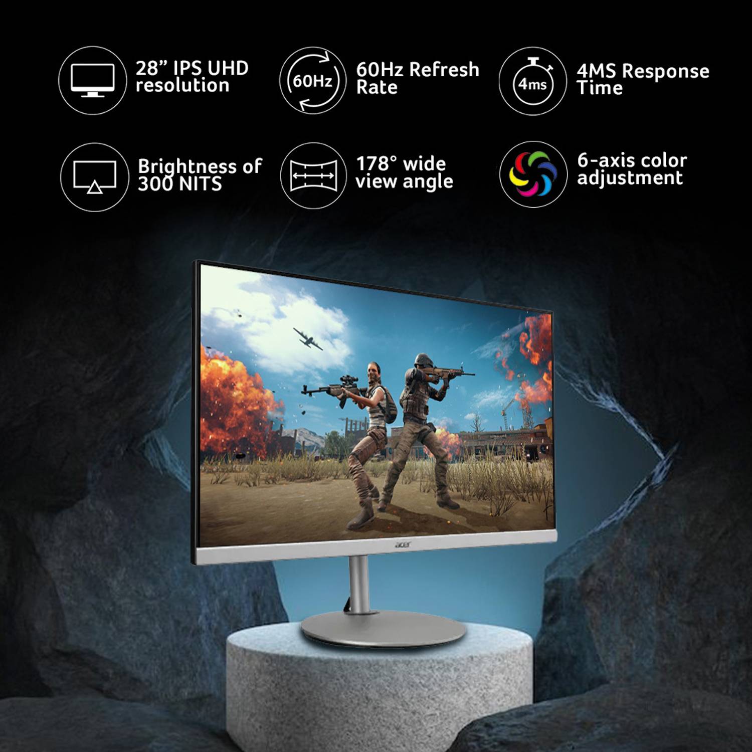 ACER 28インチ 4K モニター CB282K ジャンク 現状 ACER 28インチ 4K モニター CB282K ジャンク 現状 SellMonitor-300x343.jpg