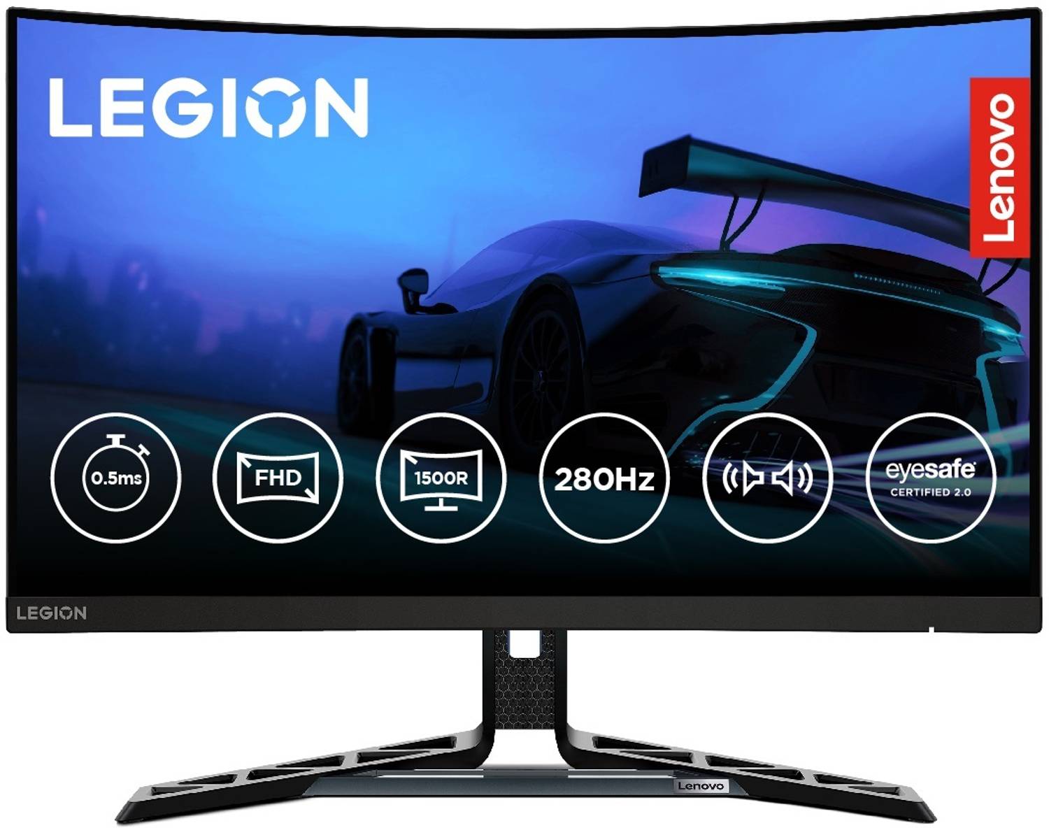 Lenovo 68.58 cm (27 inch) Curved Full HD VA Panel 99% sRGB, 90% D