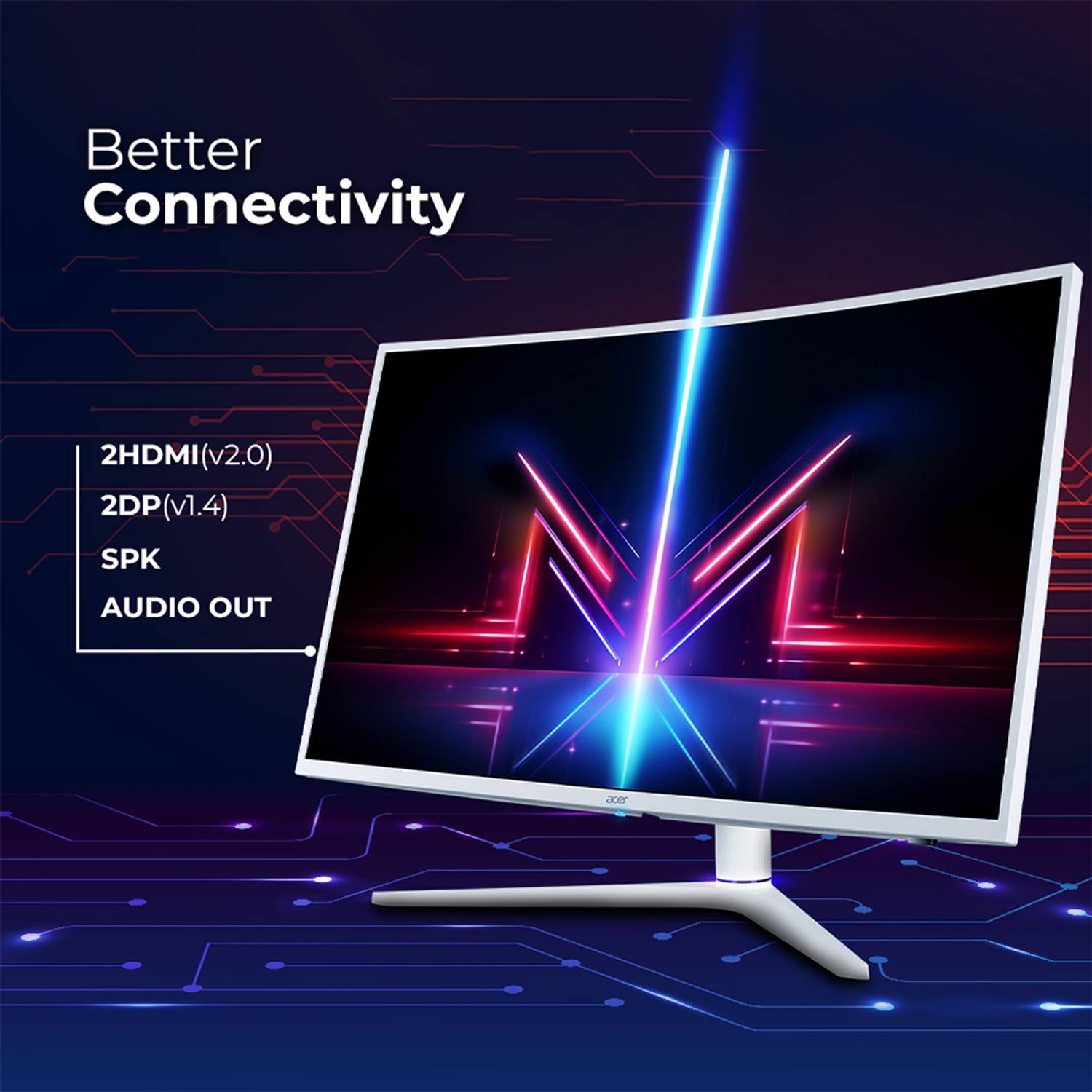 Acer XZ6 Series 97.79 cm (39 inch) Curved WQHD LED Backlit VA