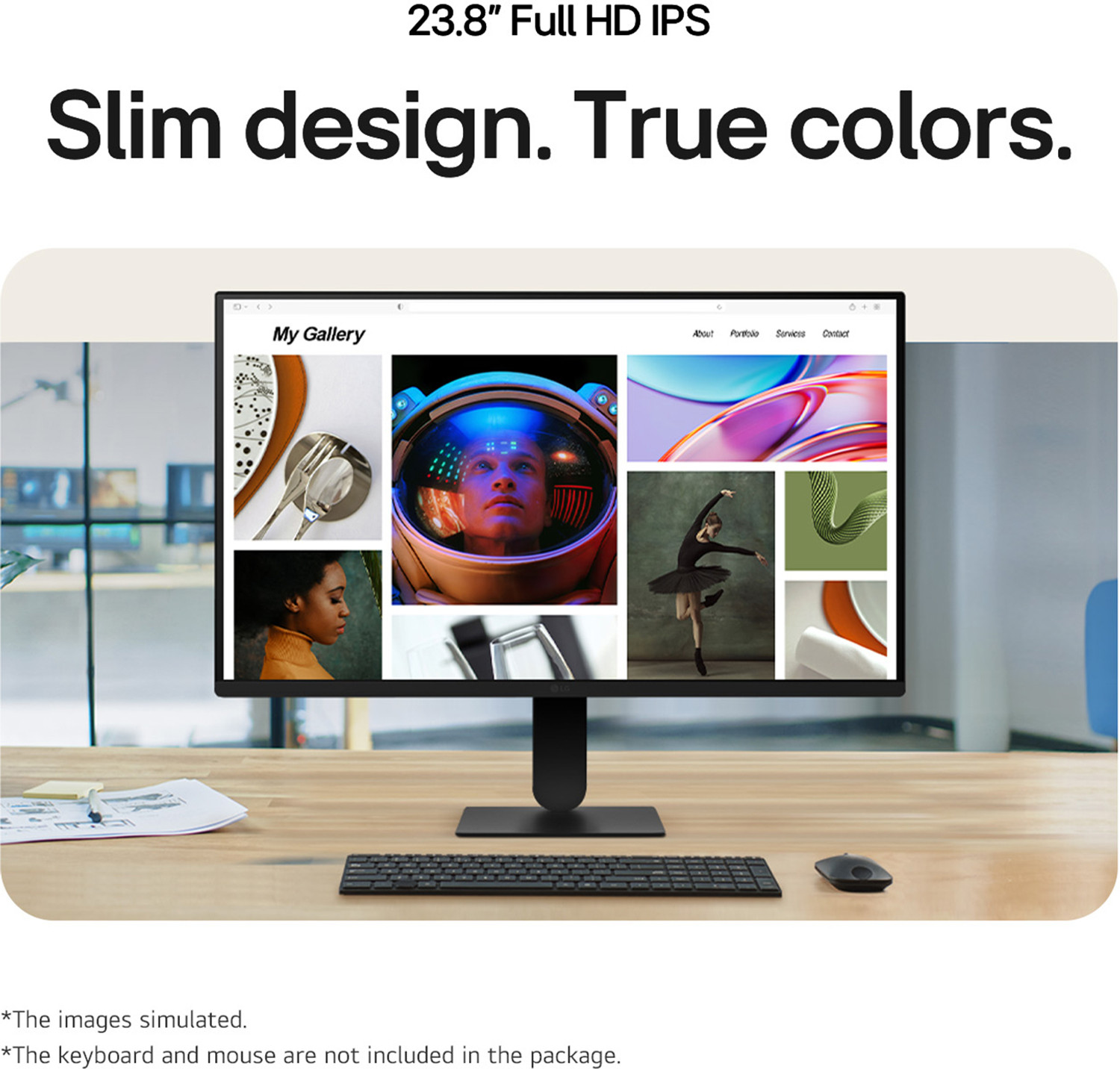 Image of LG 60.45 cm (24 inch) Full HD IPS Panel Monitor (24U411A-BN.CTRPMV)