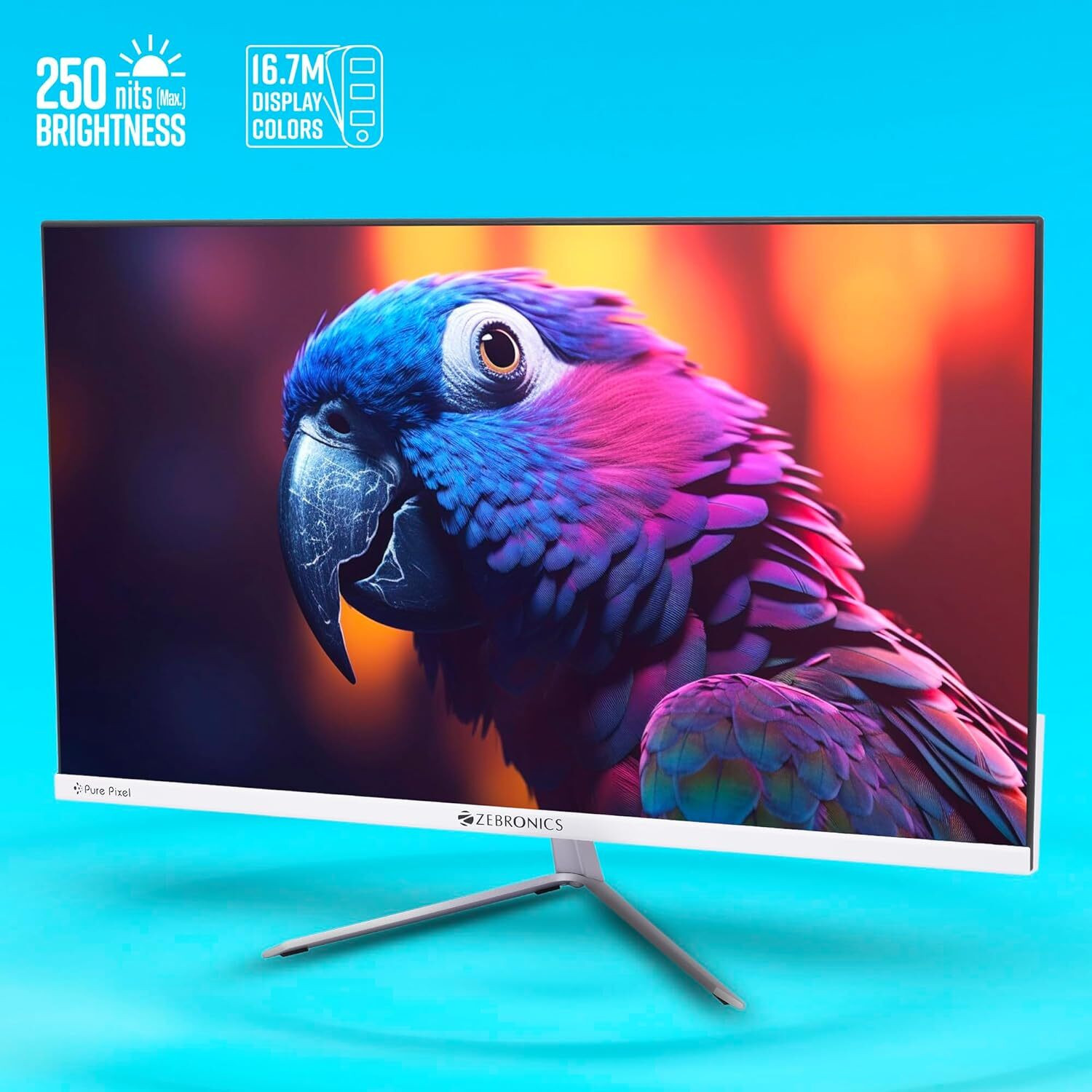 Image of ZEBRONICS 60.96 cm (24 inch) Full HD IPS Panel Gaming Monitor (EA124)