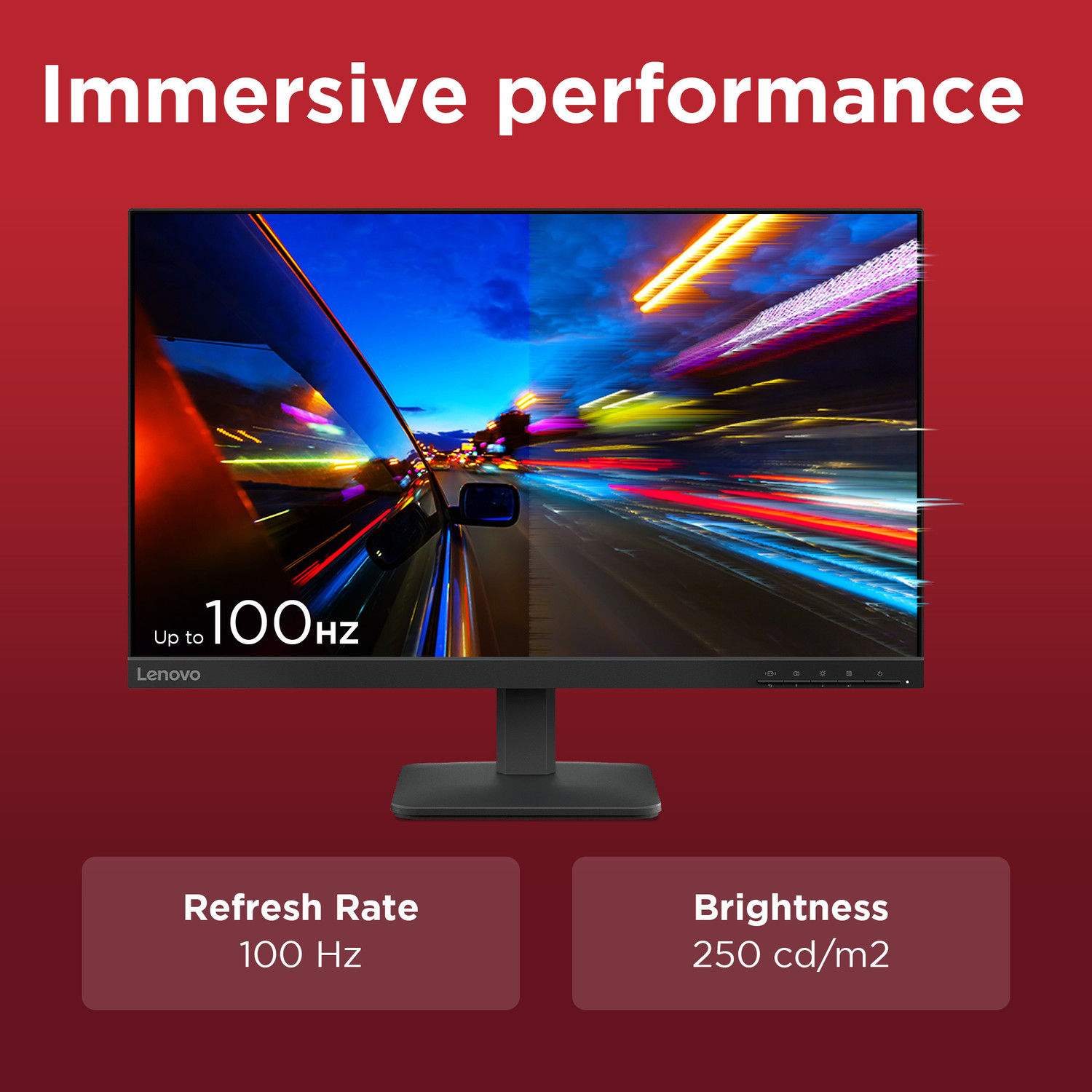 Image of Lenovo L Series 60.96 cm (24 inch) Full HD LED Backlit IPS Panel with 99%sRGB, 1x HDMI 1.4, 1x VGA, Tilt, Ultraslim Monitor (L24-4e) (Response Time: 4 ms, 100 Hz Refresh Rate)