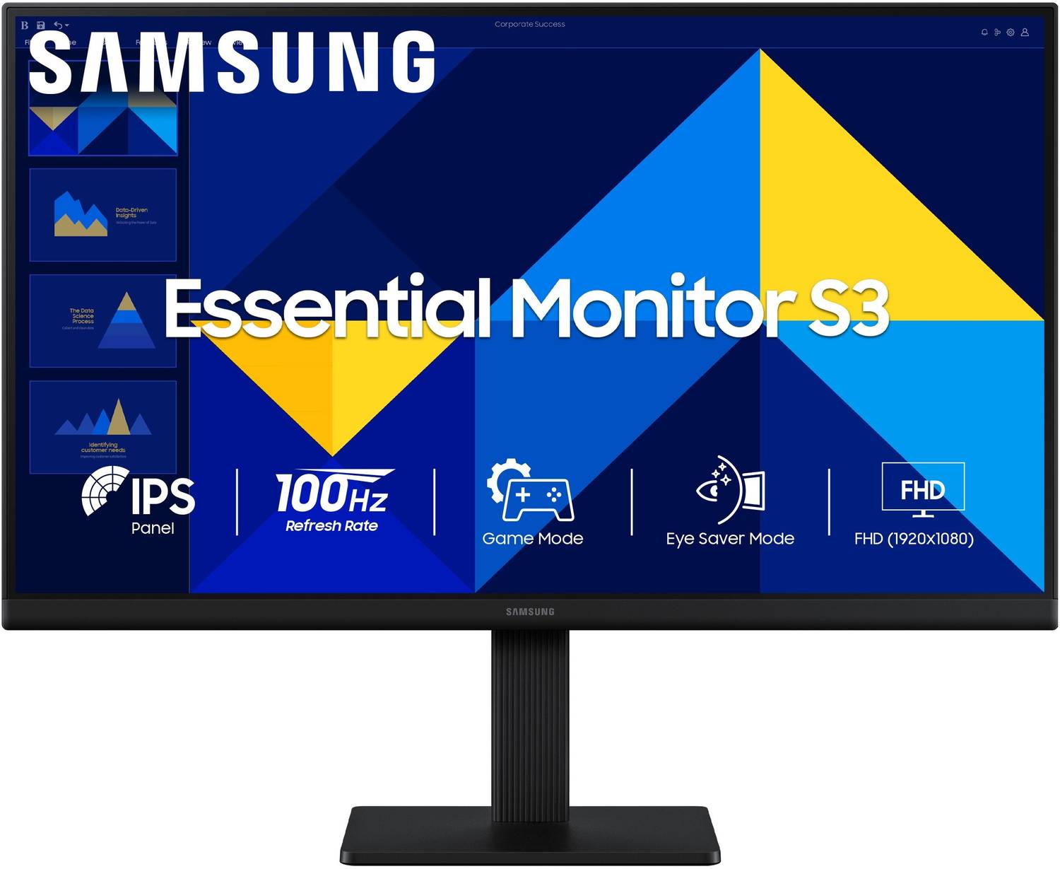Samsung S3 68.6 cm (27 inch) Full HD LED Backlit IPS Panel with D
