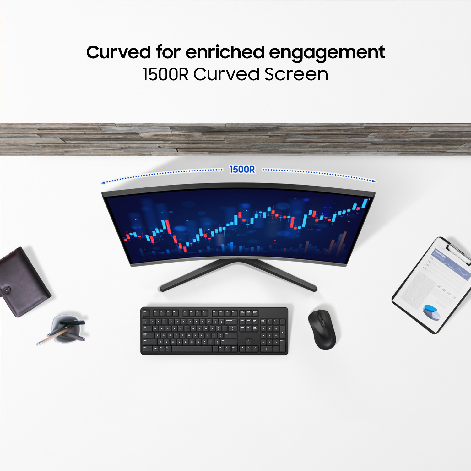 Image of Samsung S3 Curved 80.01 cm (32 inch) Curved Full HD LED Backlit VA Panel with 1500R Curvature, D-Sub, HDMI, Headphone Jack Monitor (LS32D390GAWXXL)
