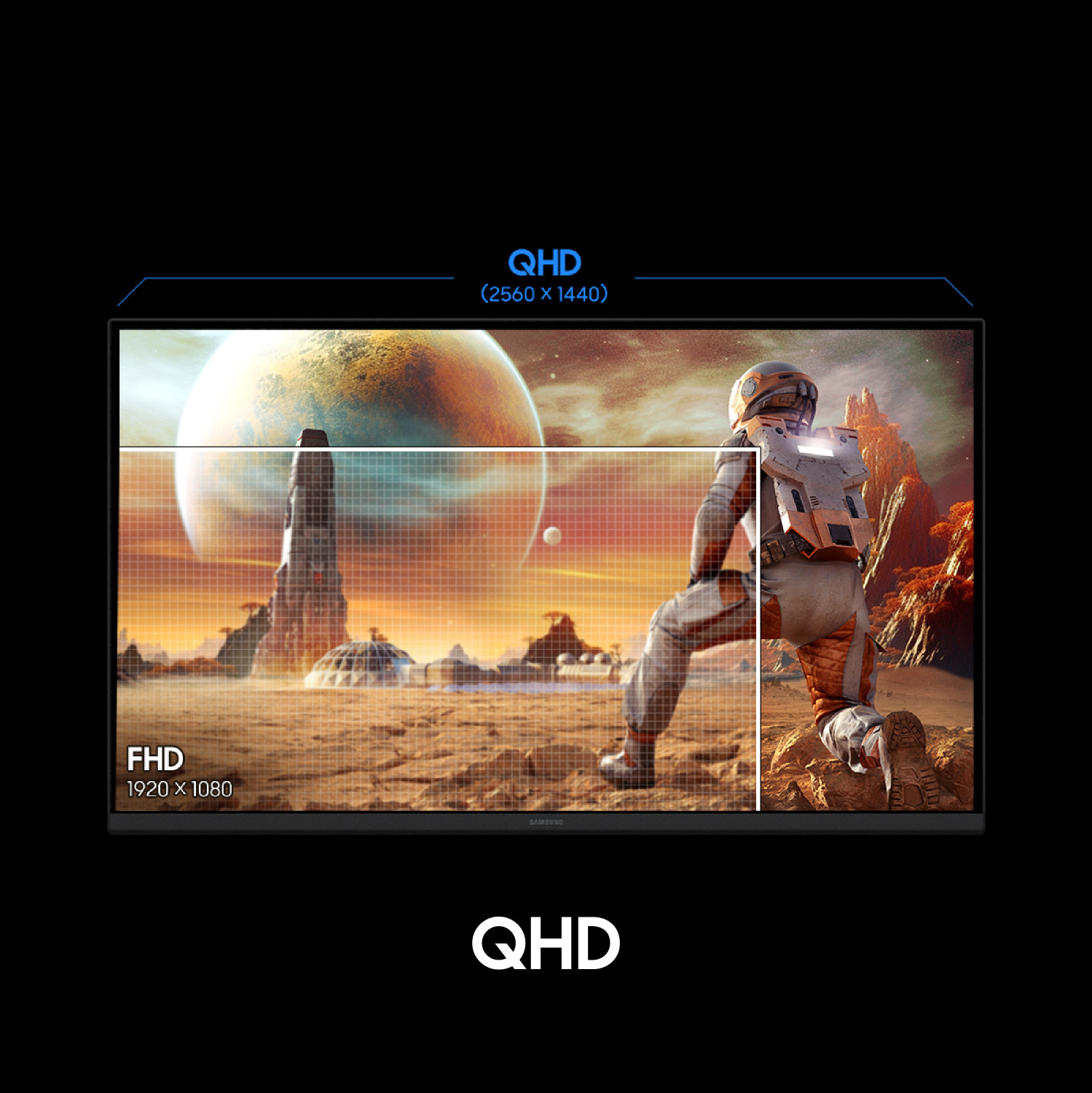 Image of Samsung Odyssey G5 68.58 cm (27 inch) Quad HD LED Backlit IPS Panel Gaming Monitor (LS27FG502EWXXL)