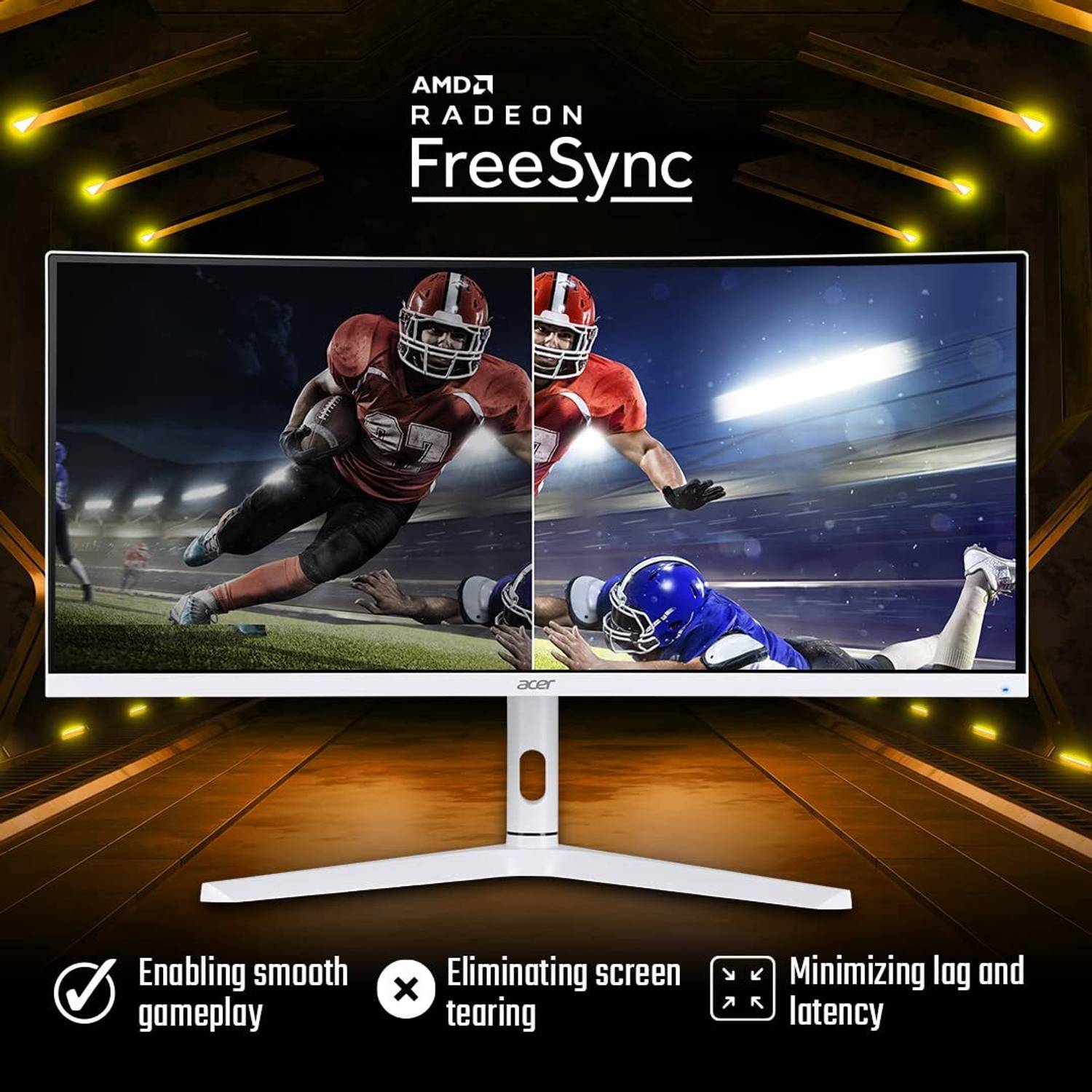 Acer Nitro 74.93 cm (30 inch) Curved WFHD LED Backlit VA Panel