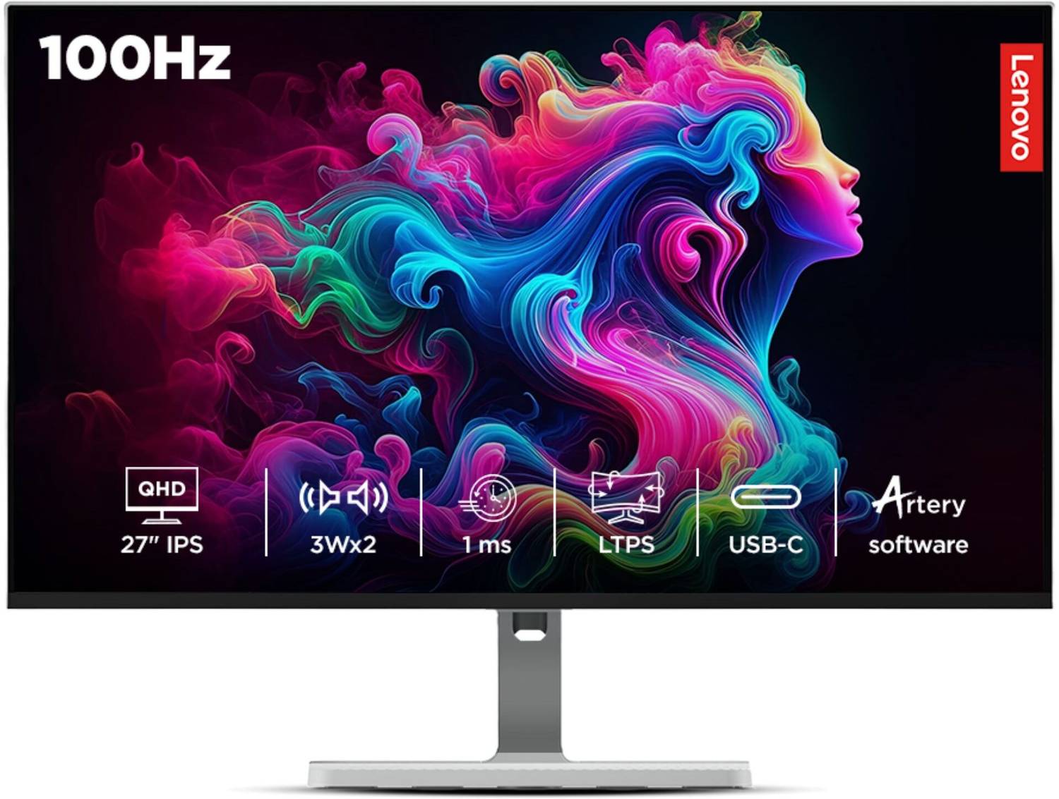 Lenovo L-Series 27 inch Quad HD IPS Monitor