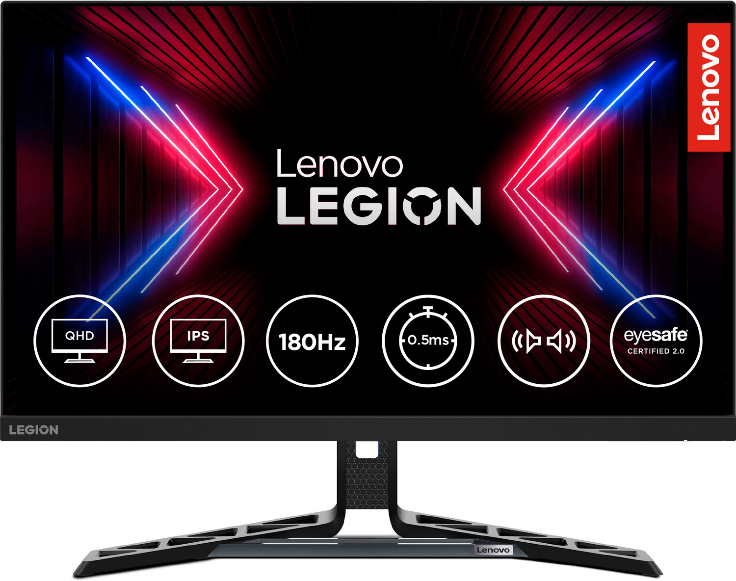 Image of Lenovo R-Series 68.58 cm (27 inch) Quad HD IPS Panel with 99%sRGB, 90% DCI-P3, 3Wx2 Built-in Speakers, 2xHDMI, 1xDP, Tilt /Swivel /Pivot /Height Adjustable Stand Gaming Monitor (Legion R27q-30)