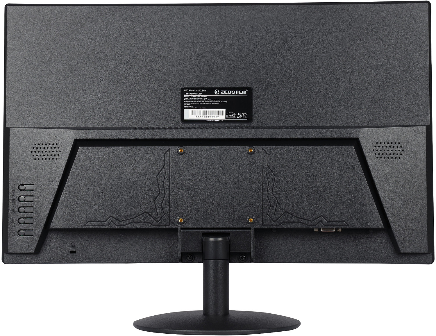 Image of ZEBSTER A20HD 50.8 cm (20 inch) Full HD VA Panel with HDMI & VGA Input, 220nits Brightness, 16.7M Colors Monitor (A20HD LED)