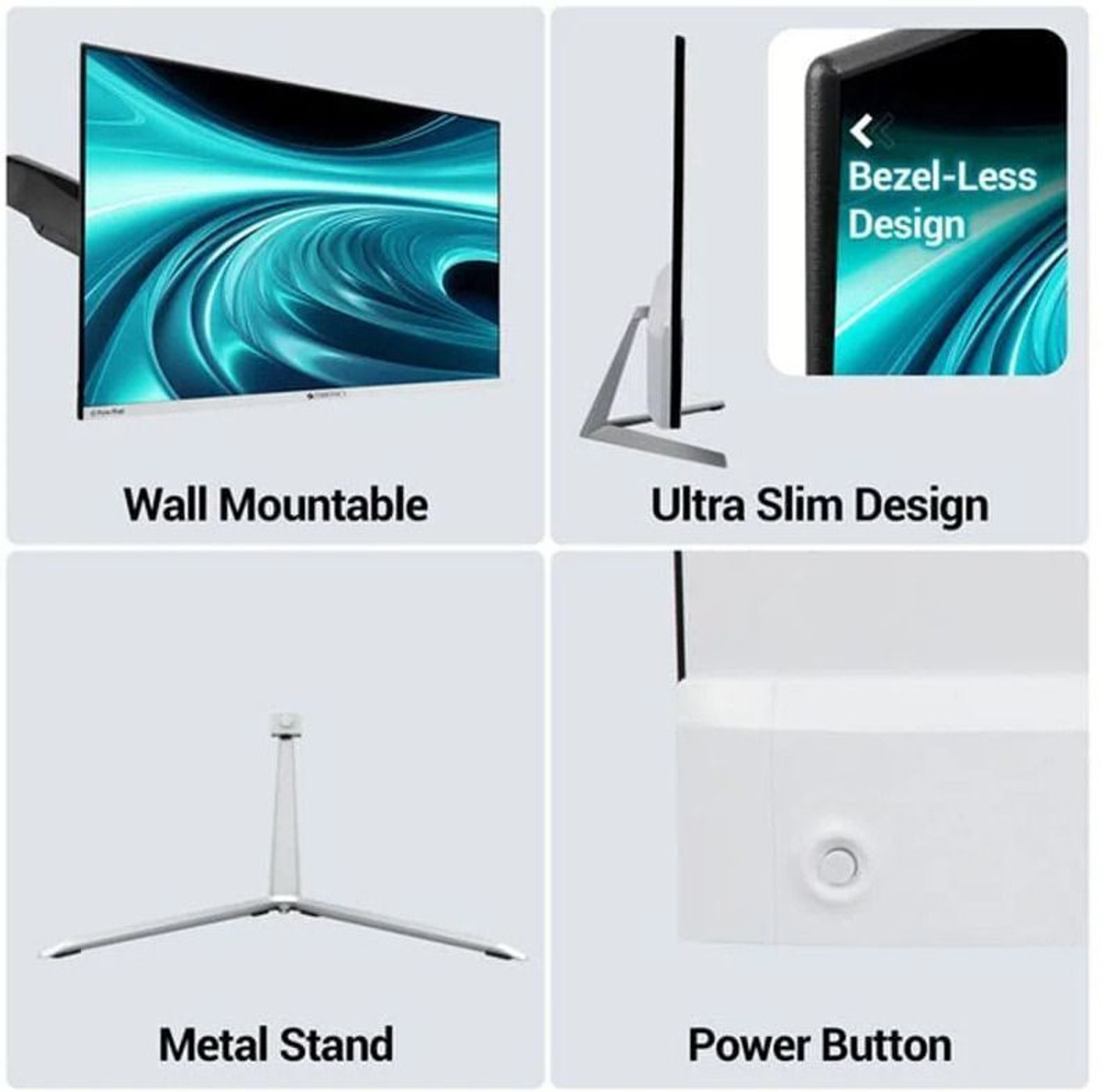 Image of ZEBRONICS 62.23 cm (25 inch) Full HD IPS Panel Monitor (Zeb A25FHD LED 24.5inch 100Hz, Slim Design, 1080p, Ultra Slim, Built-in Speakers)