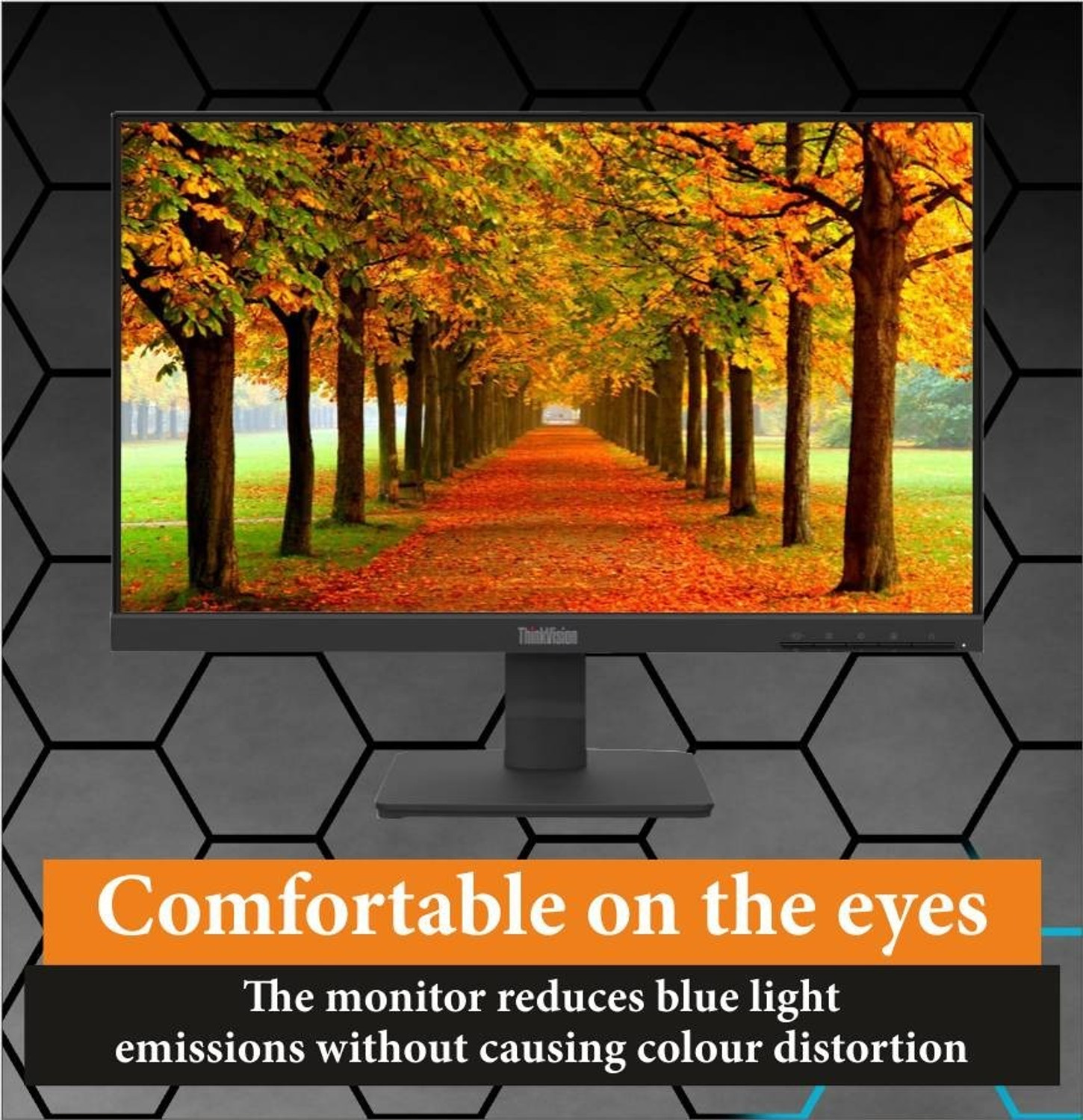 Image of Lenovo S inch Series 54.61 cm (22 inch) Full HD LED Backlit IPS Panel Monitor (S22‑4e 21.5″ FHD (1920x1080) IPS Monitor | 100 Hz | HDMI & VGA |)
