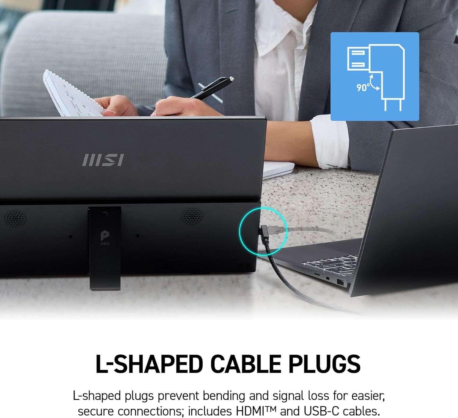 Image of MSI Portable and ultra slim business monitor 39.62 cm (16 inch) Full HD IPS Panel Monitor (MP165 E6)