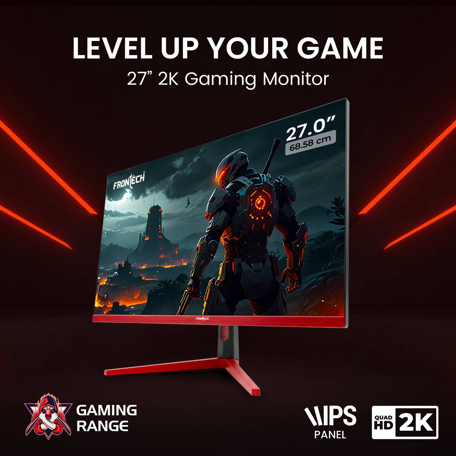 Frontech 27 inch Quad HD 180Hz IPS Monitor - Image 2