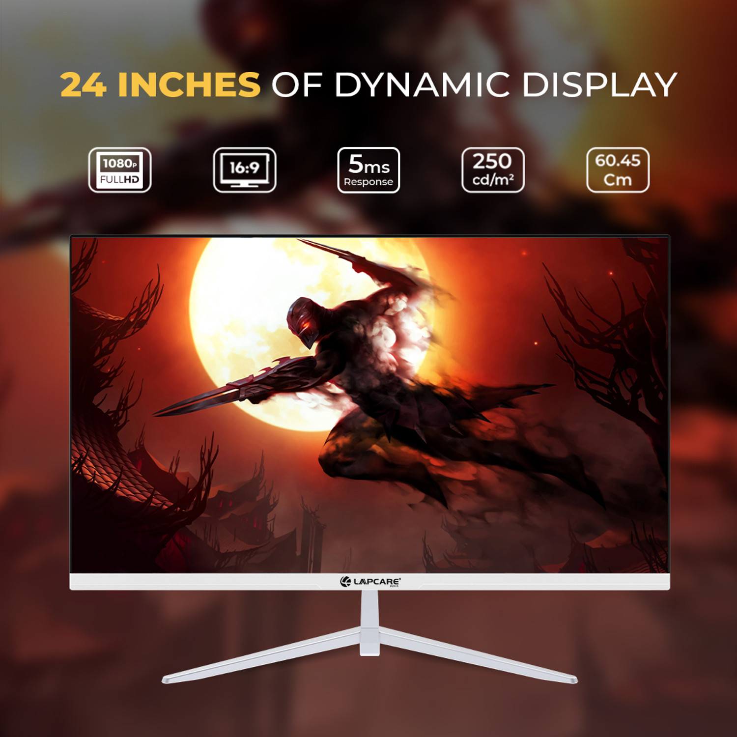 Image of LAPCARE 60.96 cm (24 inch) Full HD IPS Panel Monitor (LM24WFHD)