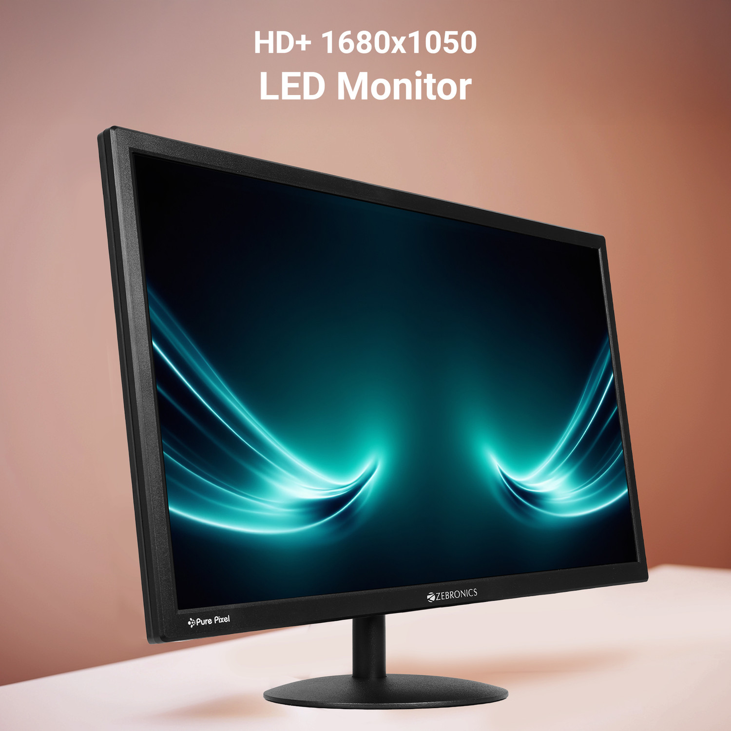 Image of ZEBRONICS V22HD 55.88 cm (22 inch) HD+ TN Panel Monitor (Zeb-V22HD+ LED)