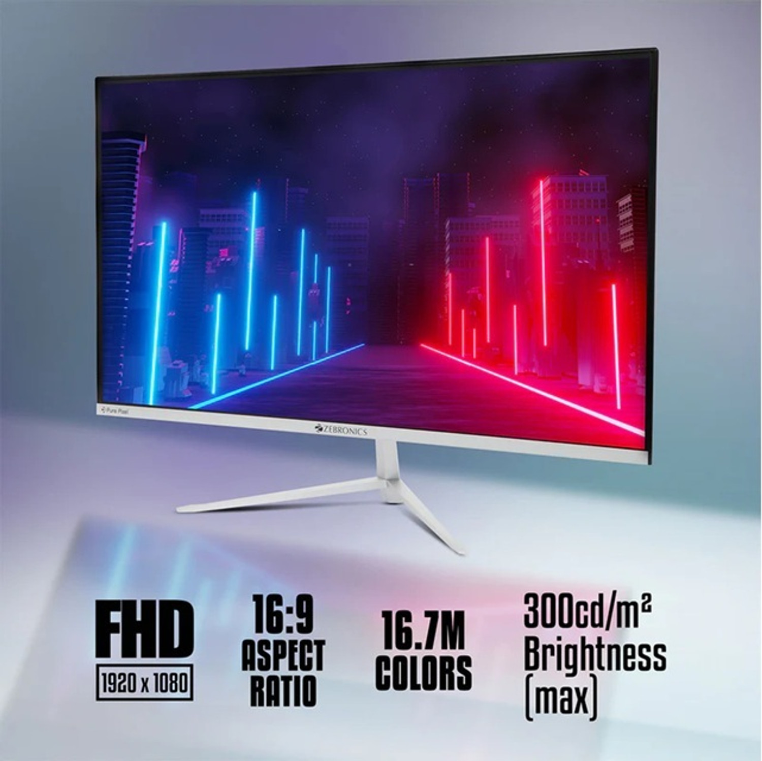 Image of ZEBRONICS 68.58 cm (27 inch) Full HD IPS Panel Monitor (Zeb A27FHD LED)