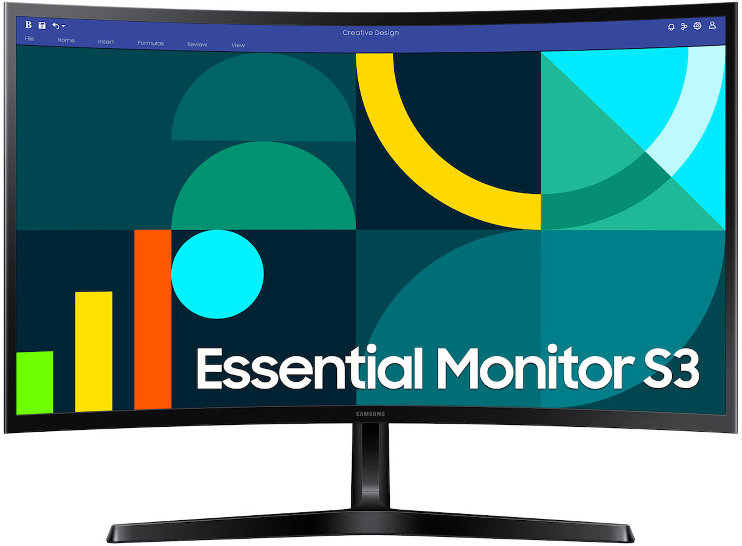 Image of Samsung S3 Essemtial Curved 68.58 cm (27 inch) Curved Full HD VA Panel Gaming Monitor (LS27D368GAWXXL ESSENTIAL)