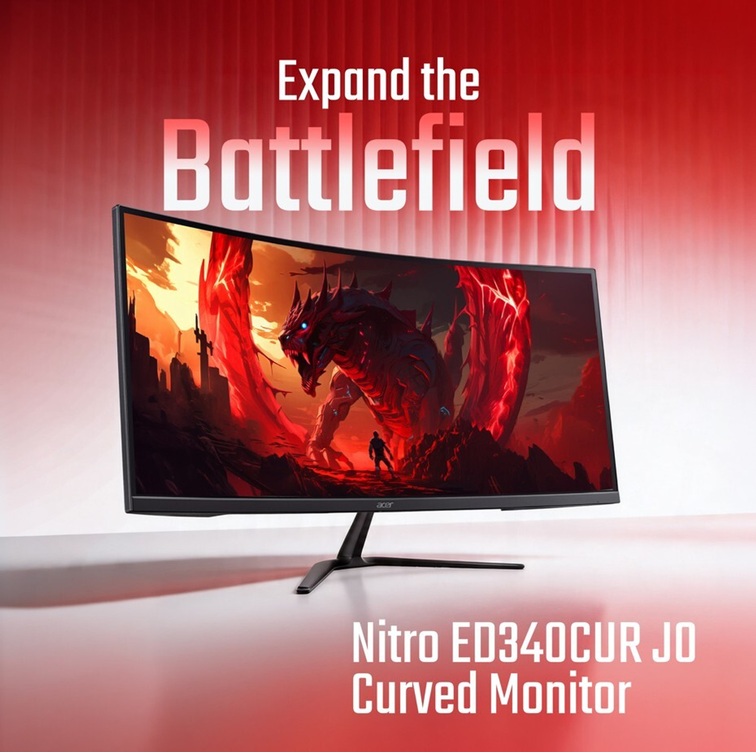Image of Acer 87.0 cm (34 inch) Curved WQHD IPS Panel UM.CE3SS.001 Gaming Monitor (ED340CUR J0)
