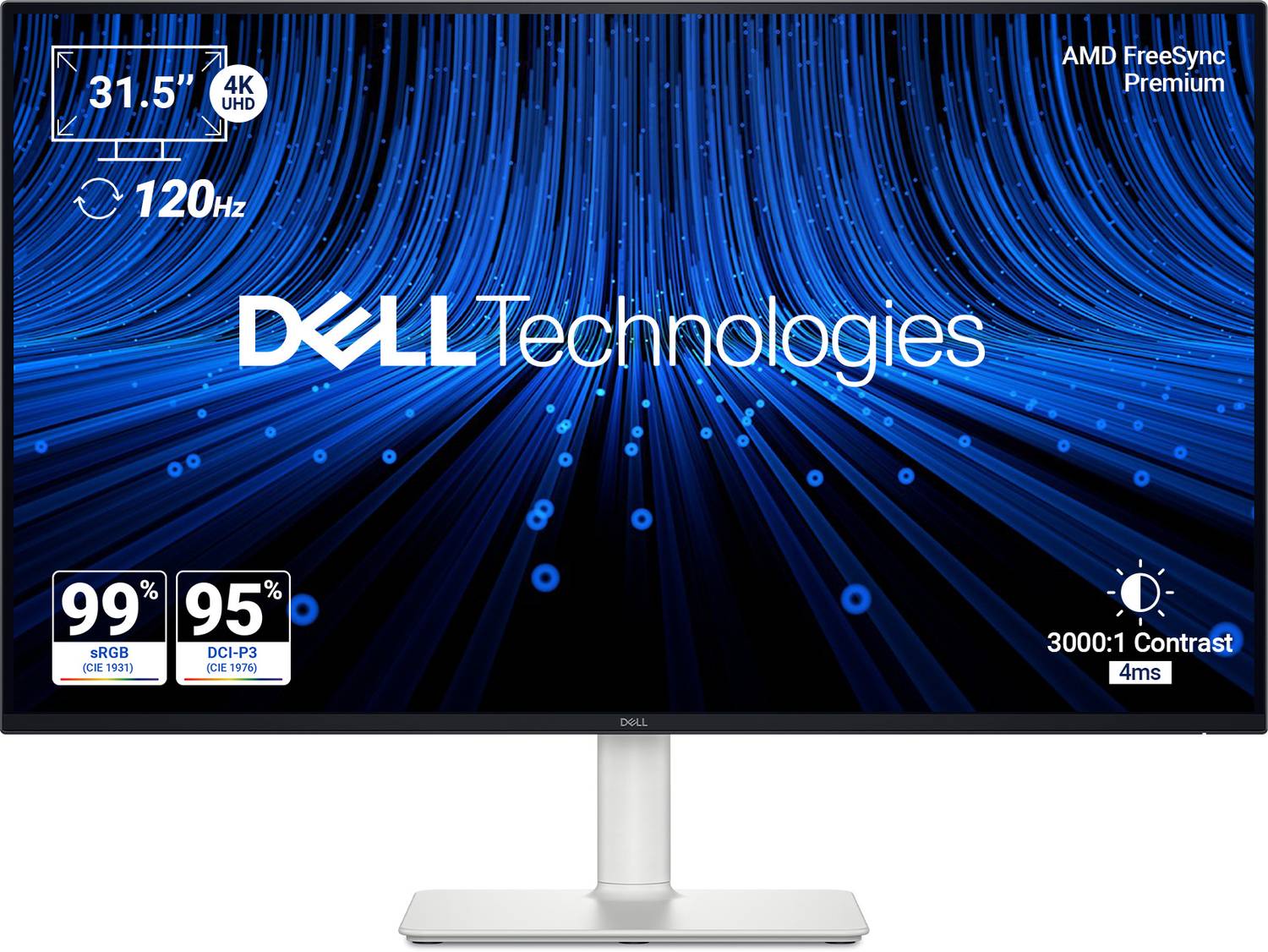 DELL 81.28 cm (32 inch) 4K Ultra HD LED Backlit VA Panel with HDR
