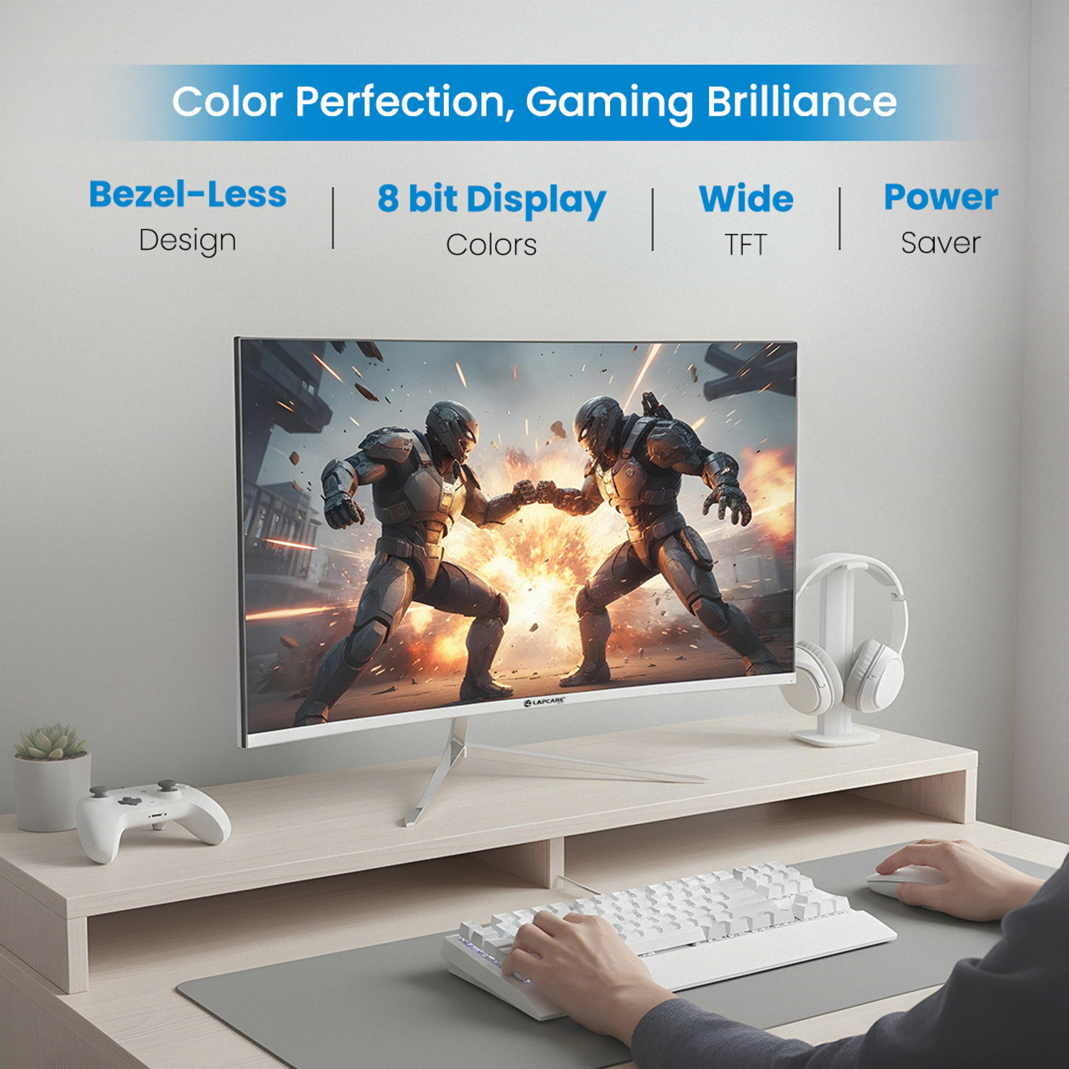 Image of LAPCARE 80.0 cm (32 inch) Curved Full HD VA Panel Monitor (LM32WHCR)